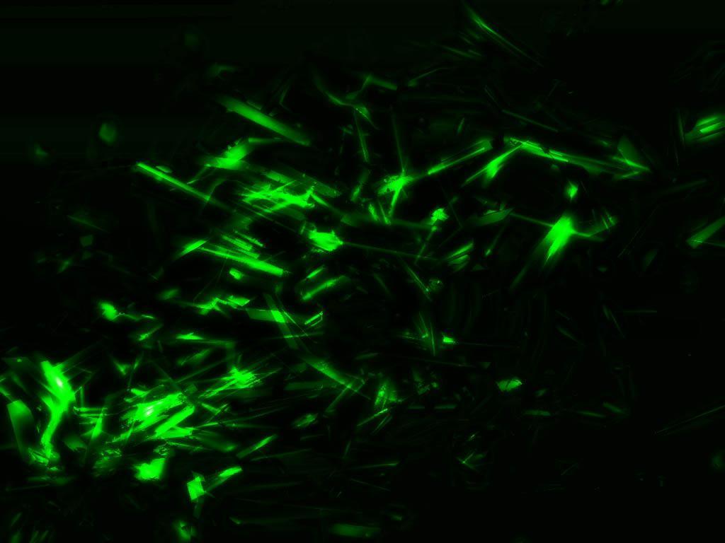 Particelle astratte verdi luminose, 1024x768 HD, Desktop