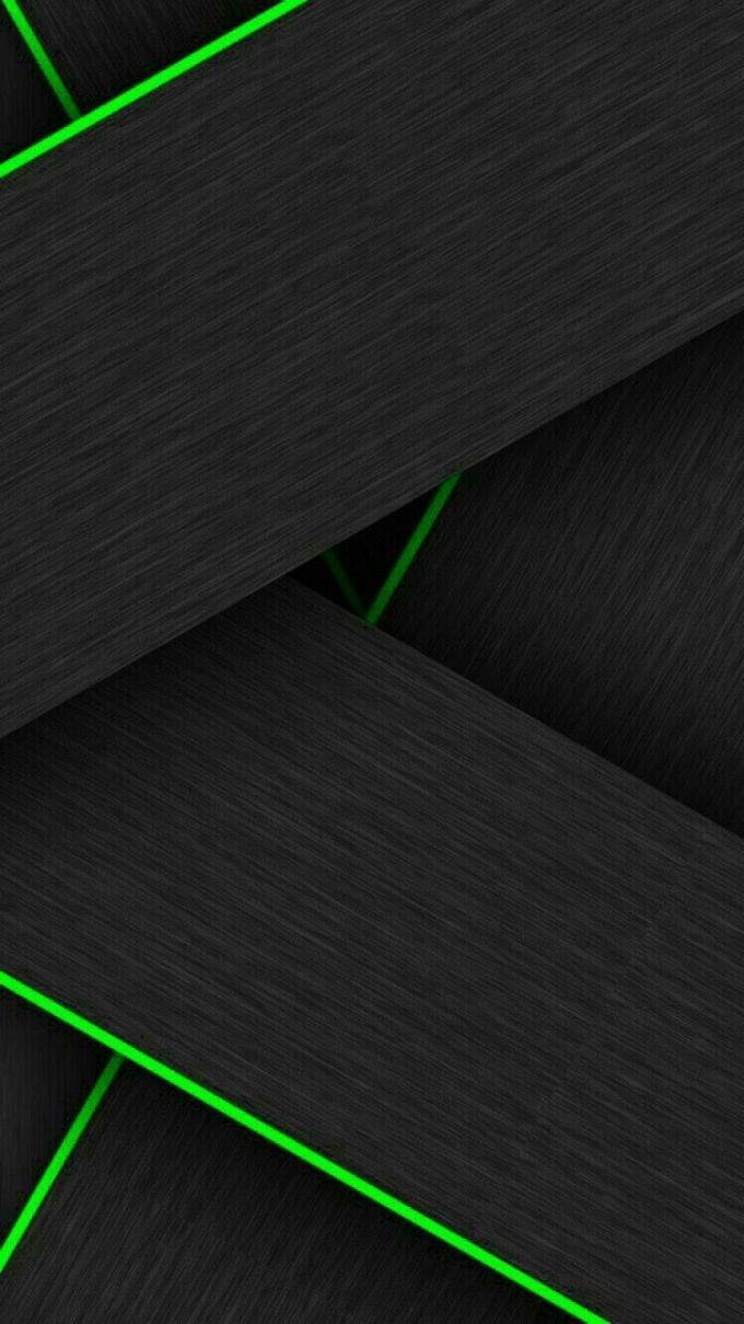 Superfici nere con linee verdi, 680x1209 Verticale, Xiaomi
