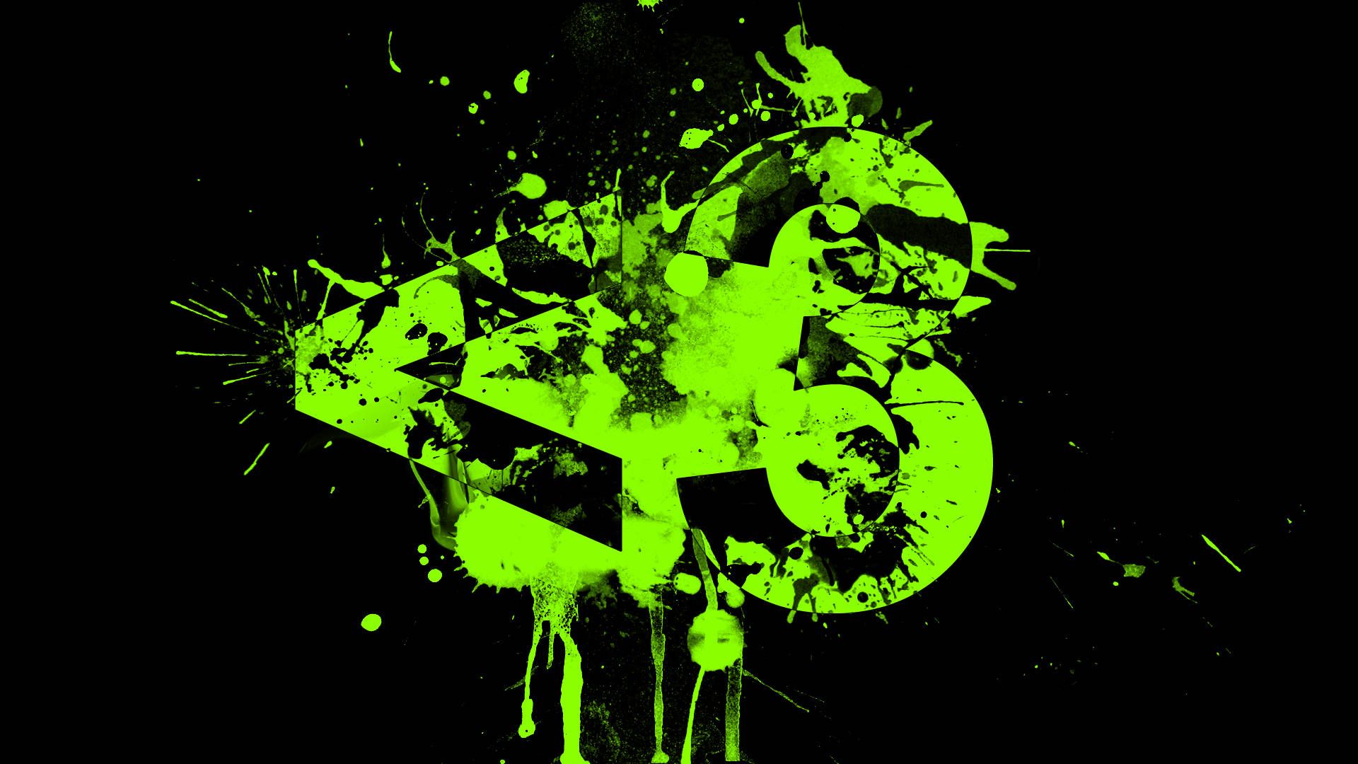Schizzi di vernice verde astratti, 1920x1080 Full HD 1080p, PC Desktop
