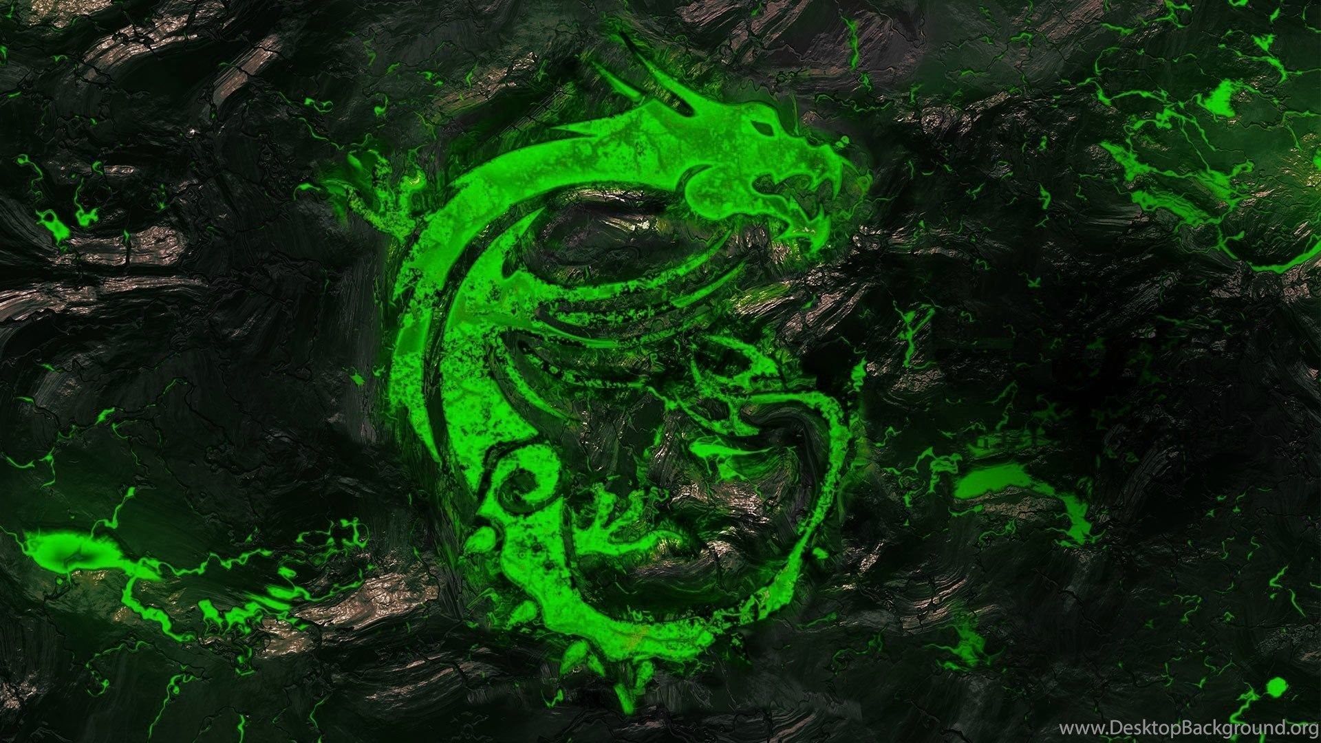 Drago verde luminoso astratto, 1920x1080 1080p, Laptop