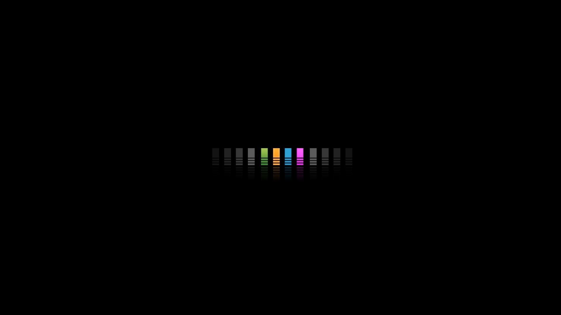 Barre colorate equalizzatore su nero, 1920x1080 Full HD 1080p, Laptop