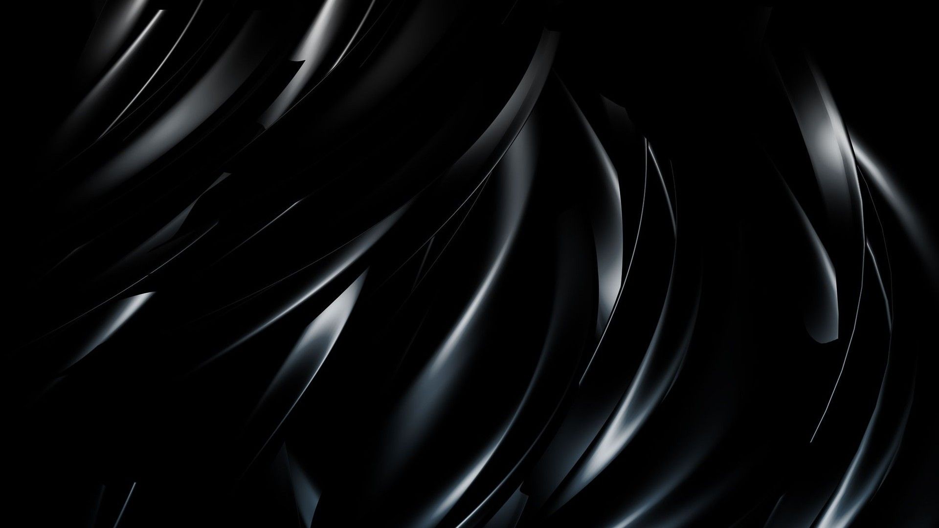 Curve astratte nero metallico, 1920x1080 1080p, Desktop