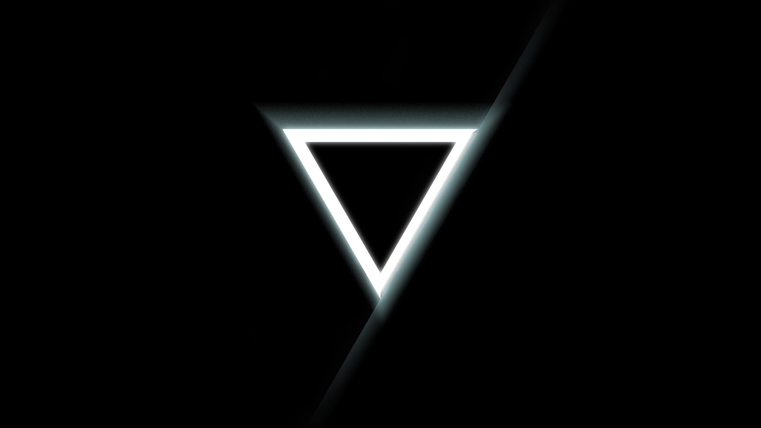 Triangolo invertito bianco nero, 2560x1440 1440p, Desktop
