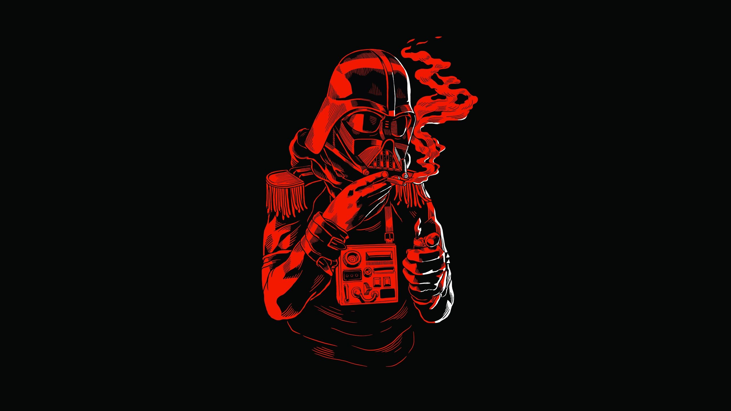 Darth Vader rosso sigaretta, 2560x1440 2K QHD, PC