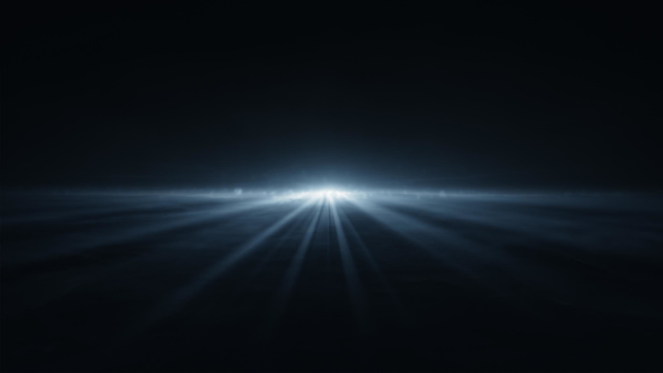 Luce raggiante su sfondo nero, 2560x1440 1440p, Desktop