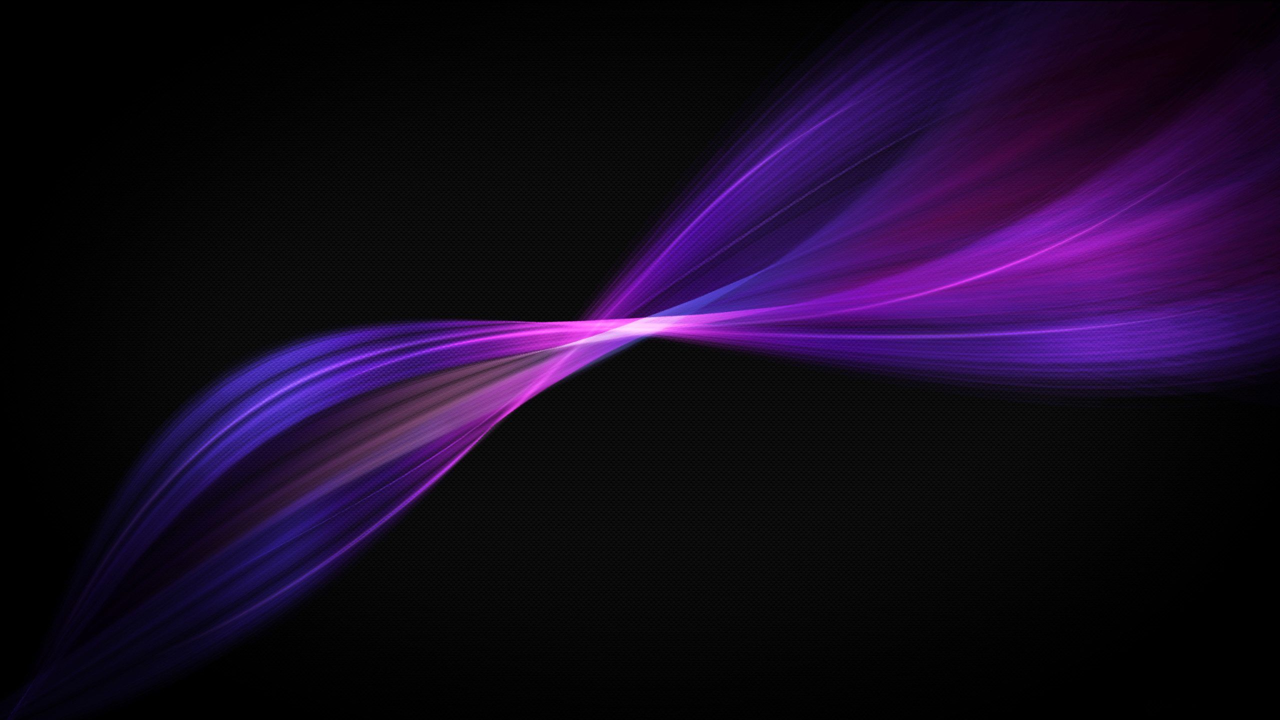 Onde astratte viola su nero, 2560x1440 QHD, Laptop