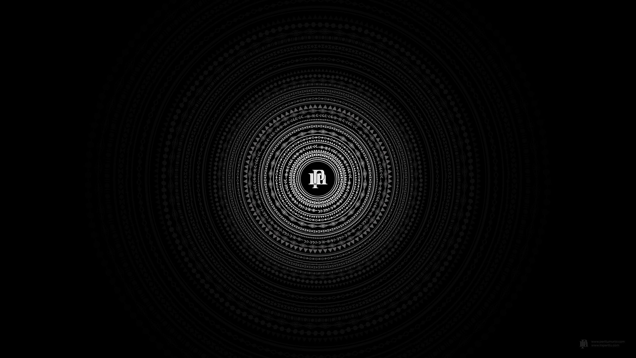 Cerchio geometrico astratto nero, 2560x1440 1440p, Desktop