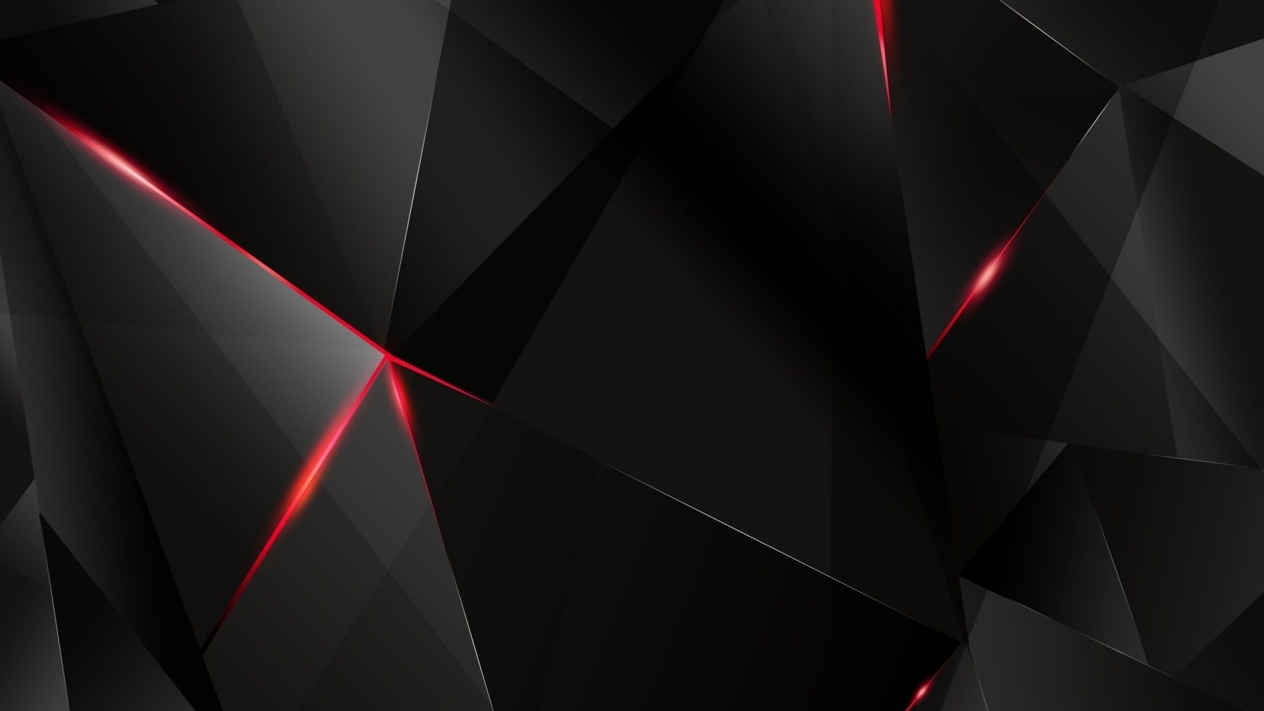Poligoni astratti neri e rossi, 2560x1440 QHD, Laptop