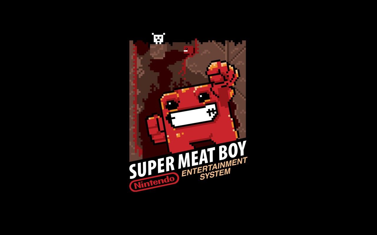 Super Meat Boy stile NES, 1280x800 720p, PC
