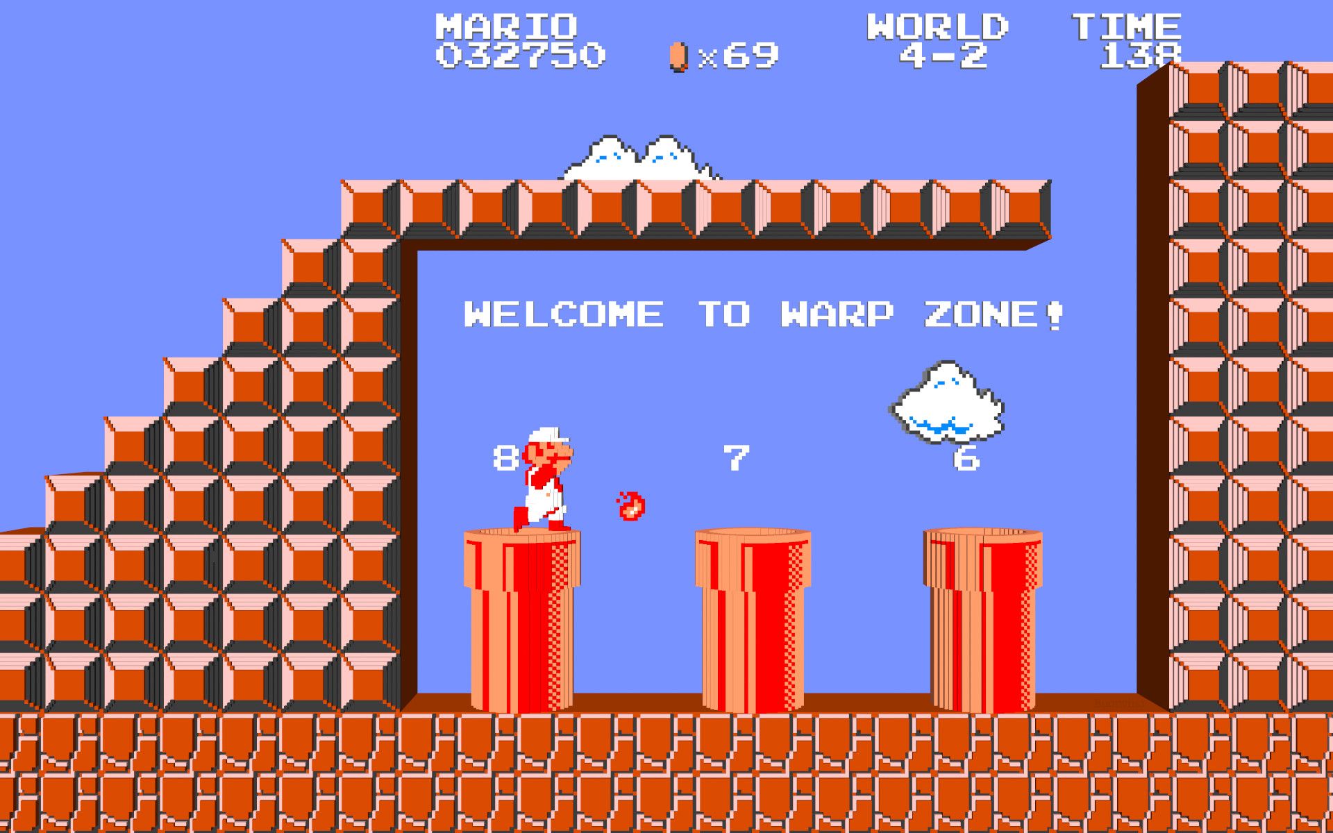 Super Mario Bros zona warp, Nintendo, 1920x1200 WUXGA, Desktop