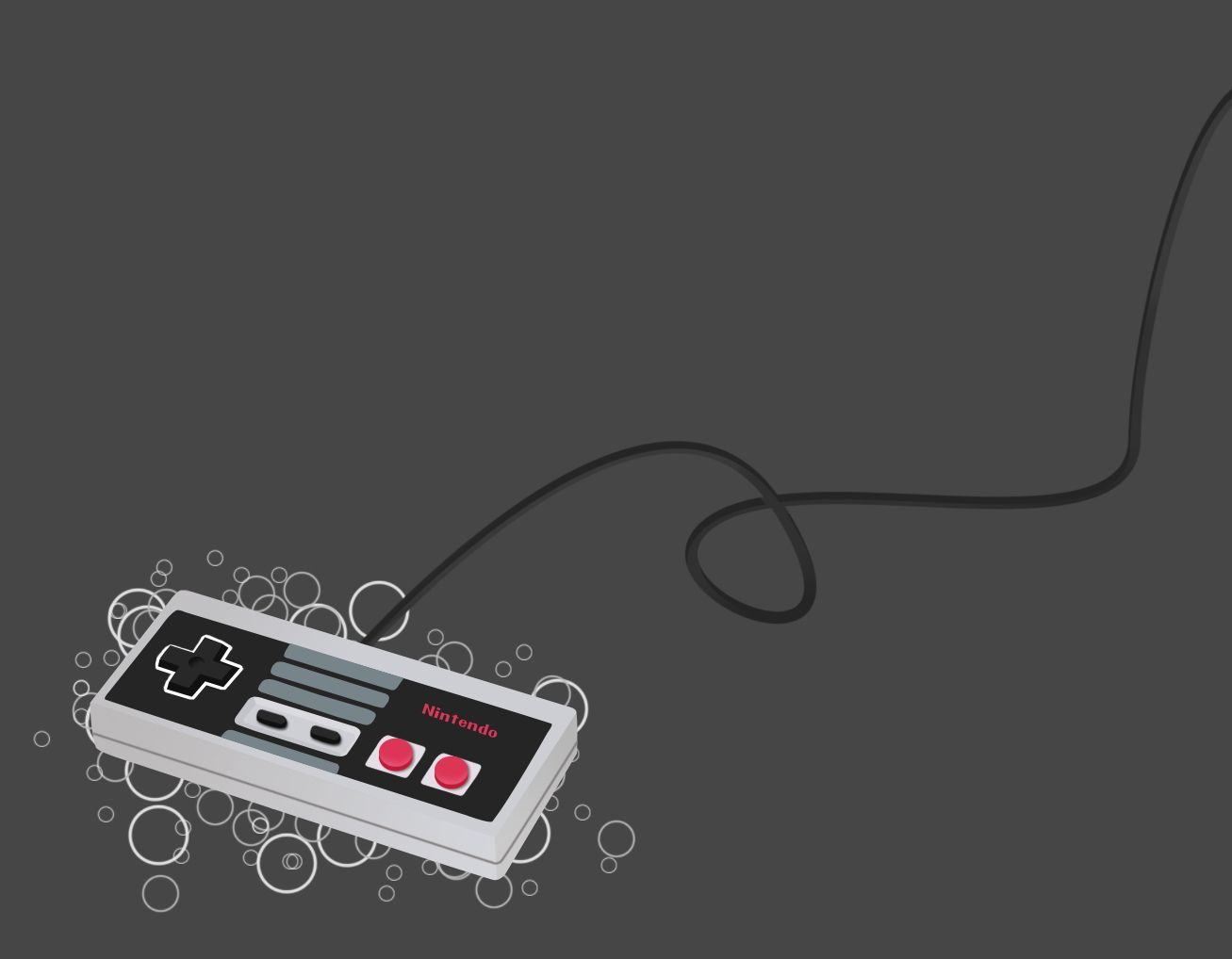 Controller NES 8-bit, 1307x1018 HD, Desktop
