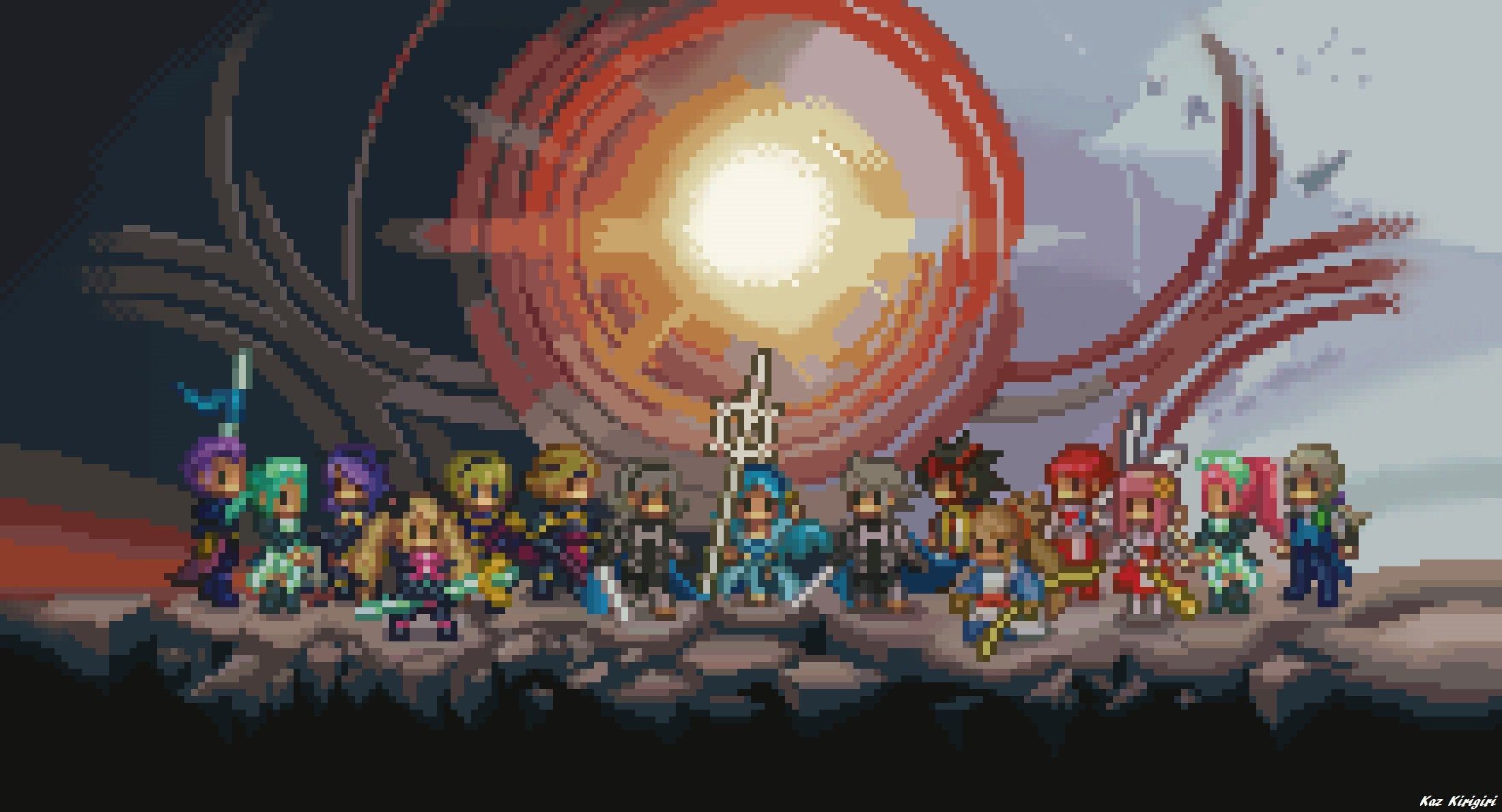Personaggi pixel art Fire Emblem, 2200x1190 2K, PC Desktop