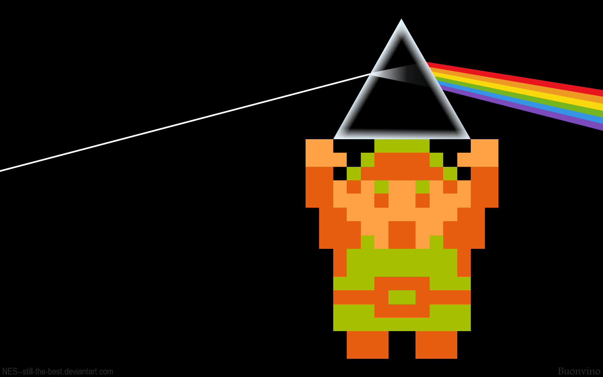 Link pixel art Zelda 8-bit, The Legend of Zelda, 1920x1200 Full HD+ WUXGA, Desktop