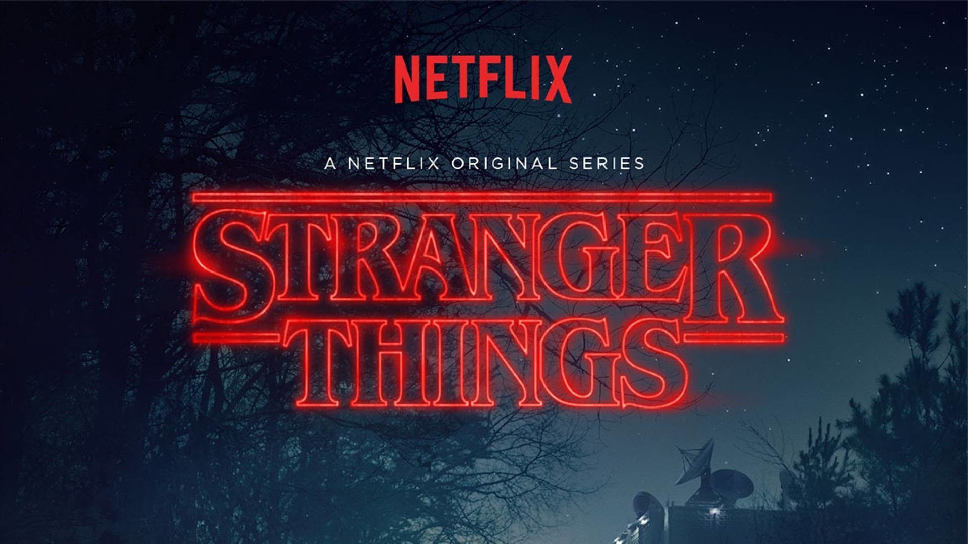 Logo Stranger Things Netflix, anni '80, 1920x1080 Full HD, Laptop