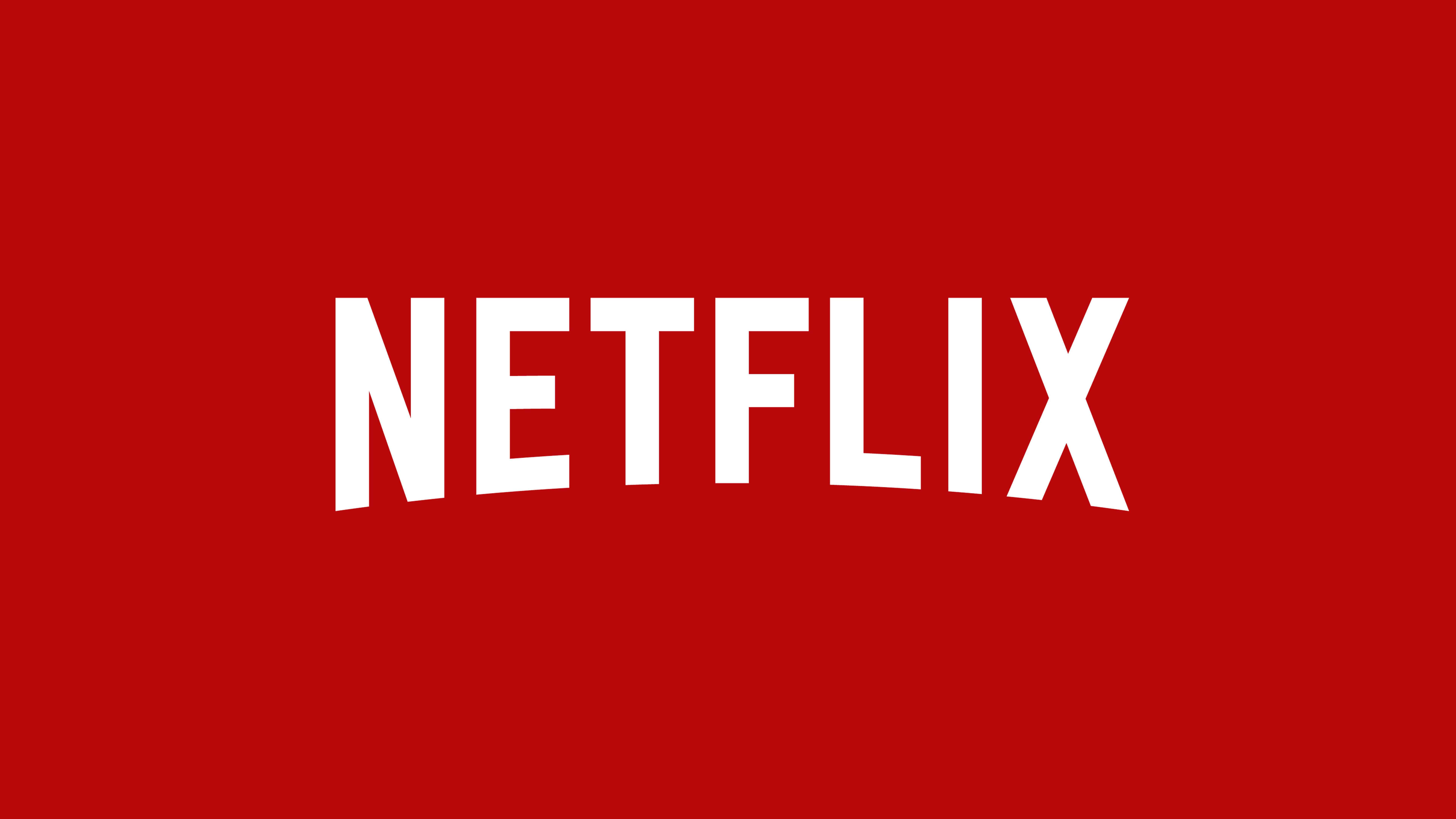 Logo Netflix su rosso, 7680x4320 4K, Desktop 4K