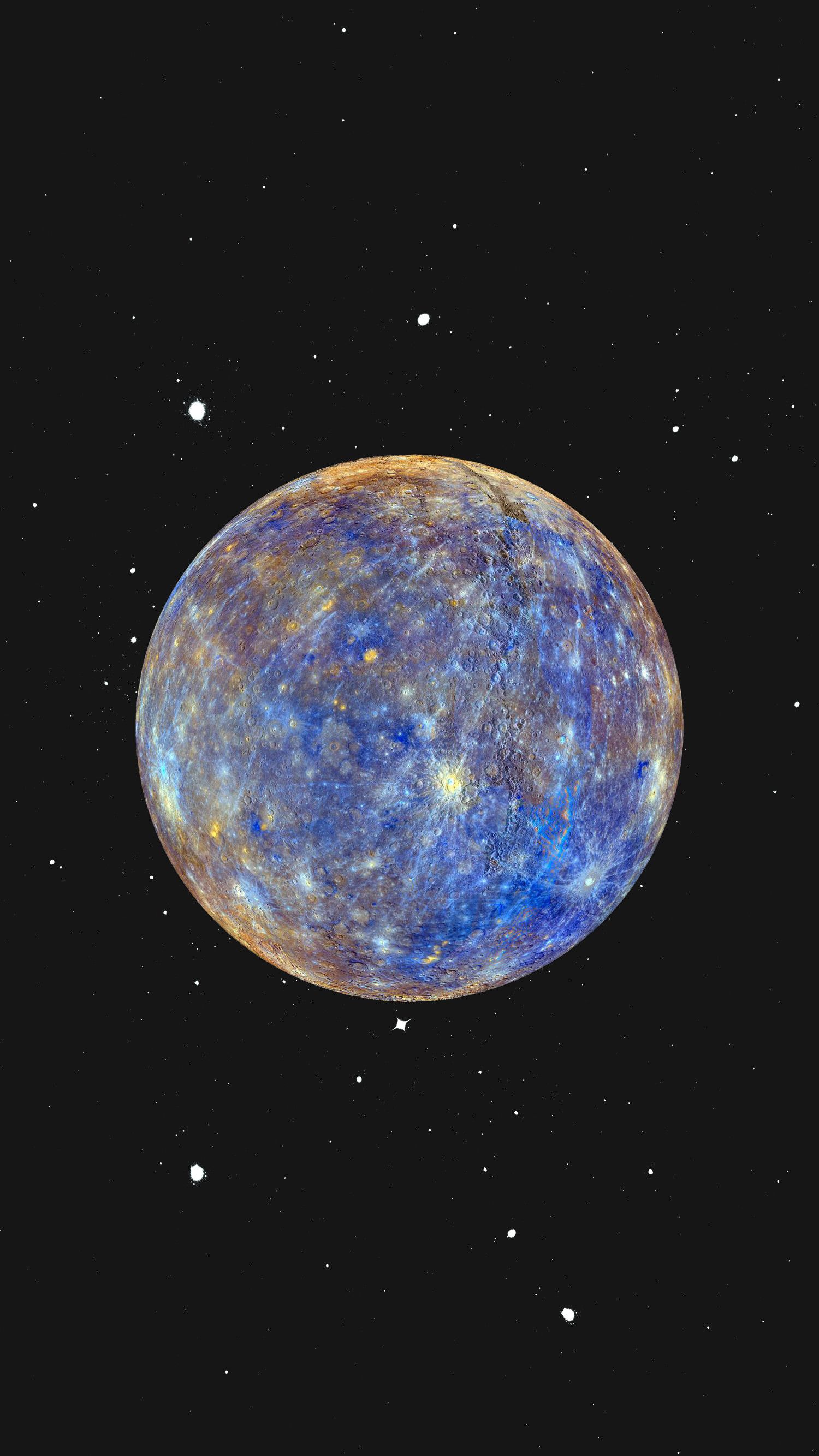 Pianeta blu su sfondo stellato, 1500x2668 Full HD Verticale, iPhone Pro