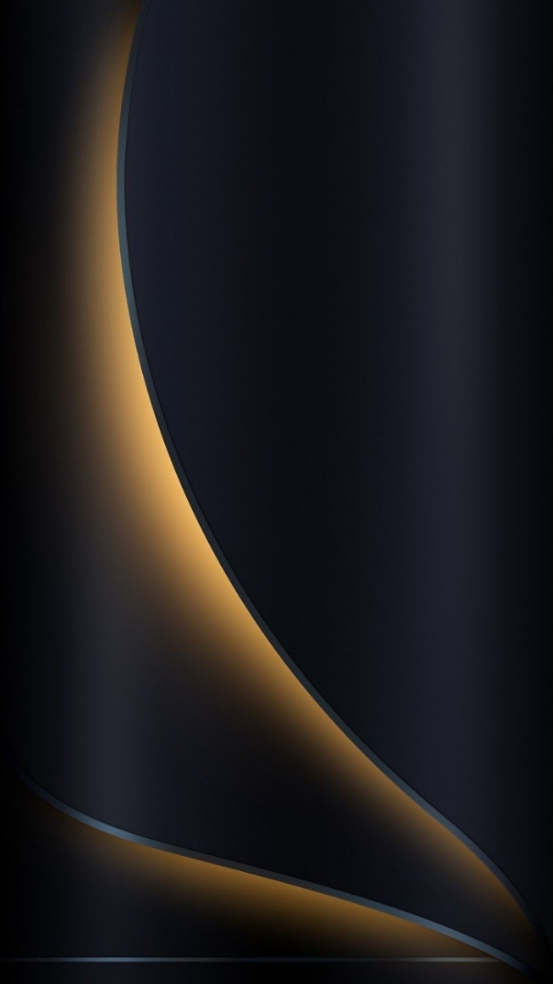 Curva astratta dorata scuro, 1080x1920 Verticale, iPhone Pro
