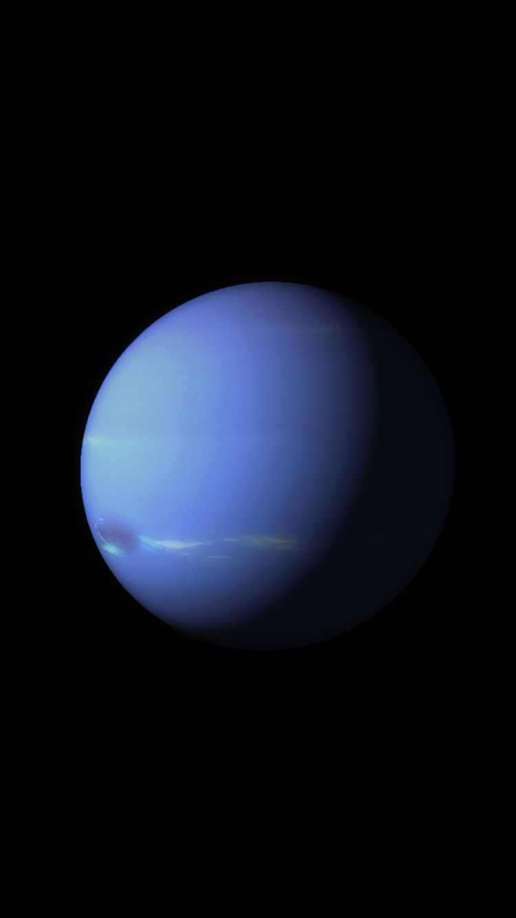 Pianeta Nettuno blu spazio, 750x1334 Full HD Verticale, iPhone Air