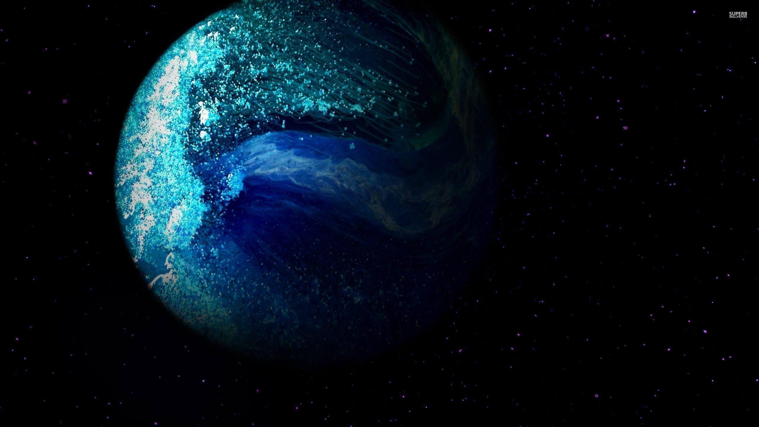 Nettuno pianeta blu spazio, 2560x1440 QHD, Laptop