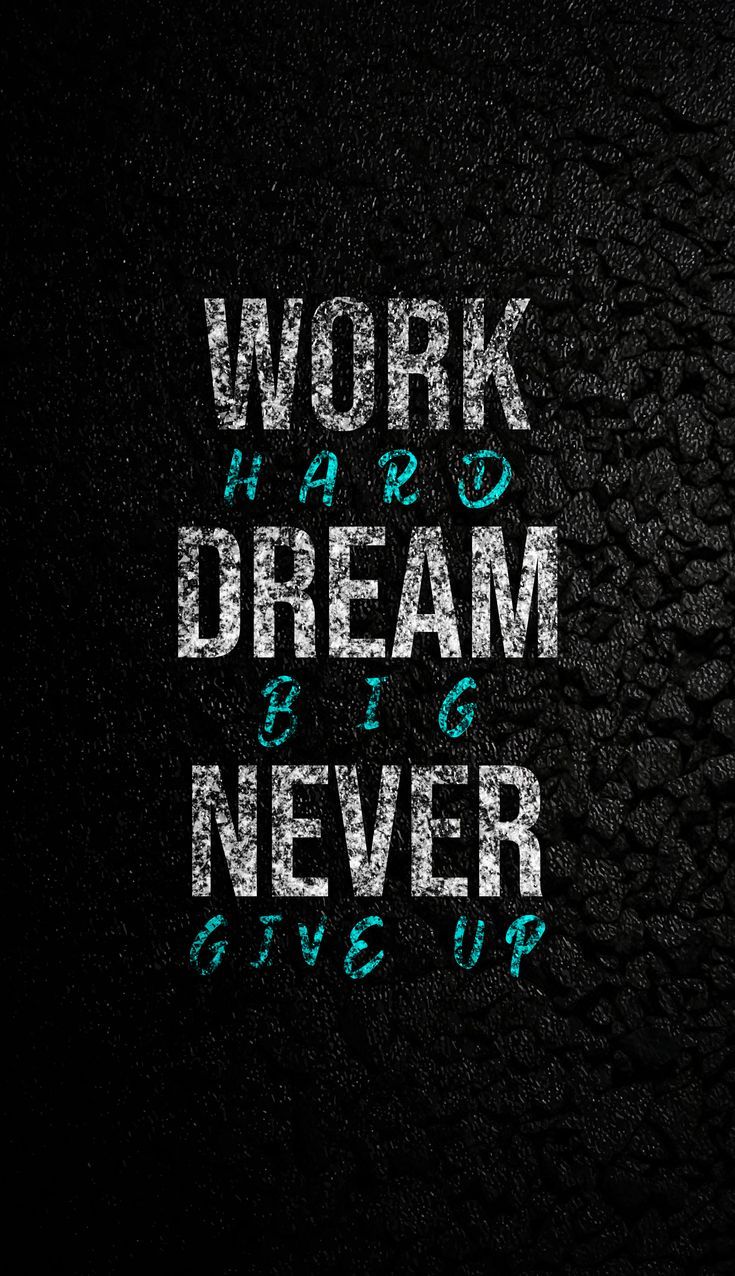 Tipografia motivazionale sfondo nero, 735x1276 Verticale, Telefono