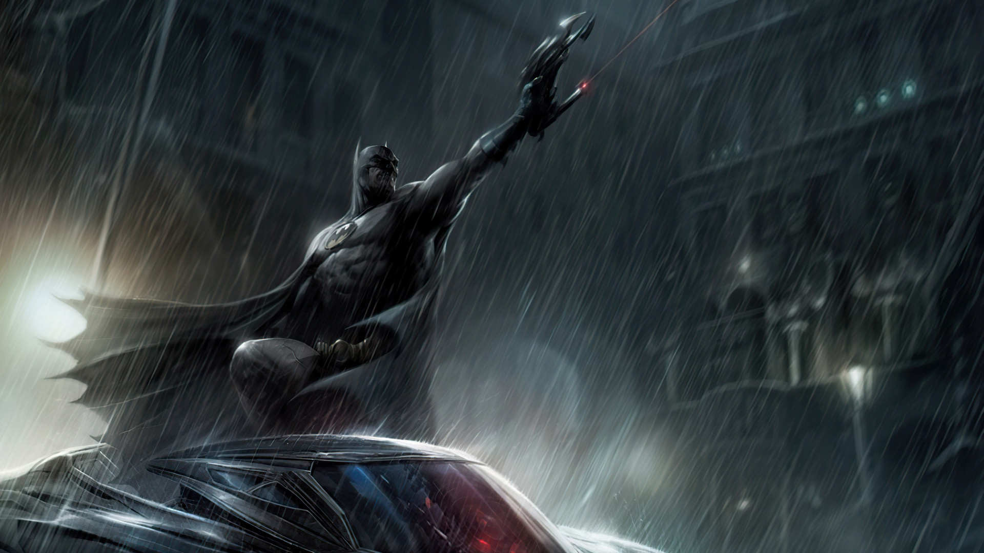 Batman sotto la pioggia, DC Comics, 1920x1080 1080p, Desktop
