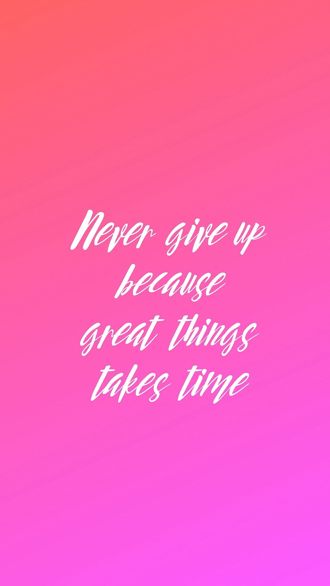 Frase motivazionale sfondo rosa, 1080x1920 Full HD Verticale, Samsung Galaxy