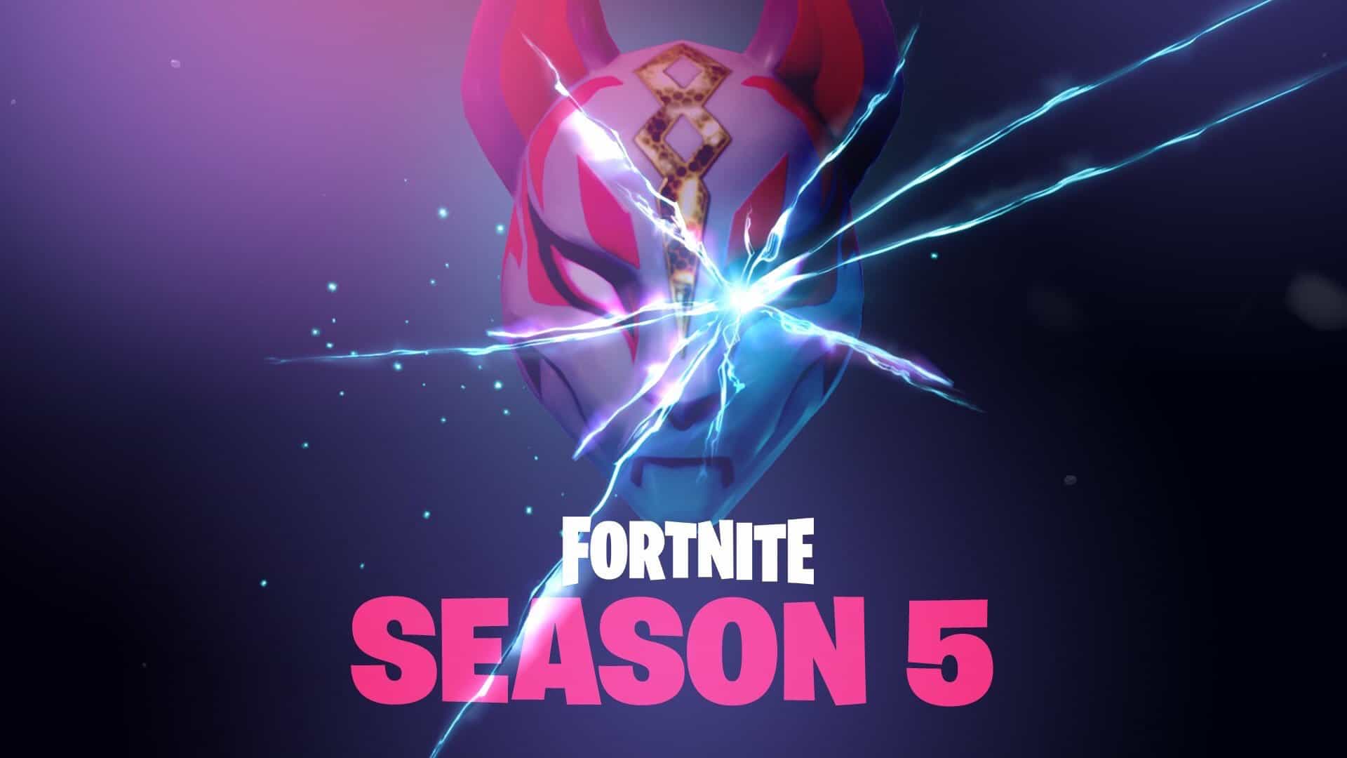 Fortnite Season 5 logo, 1920x1080 Full HD, PC