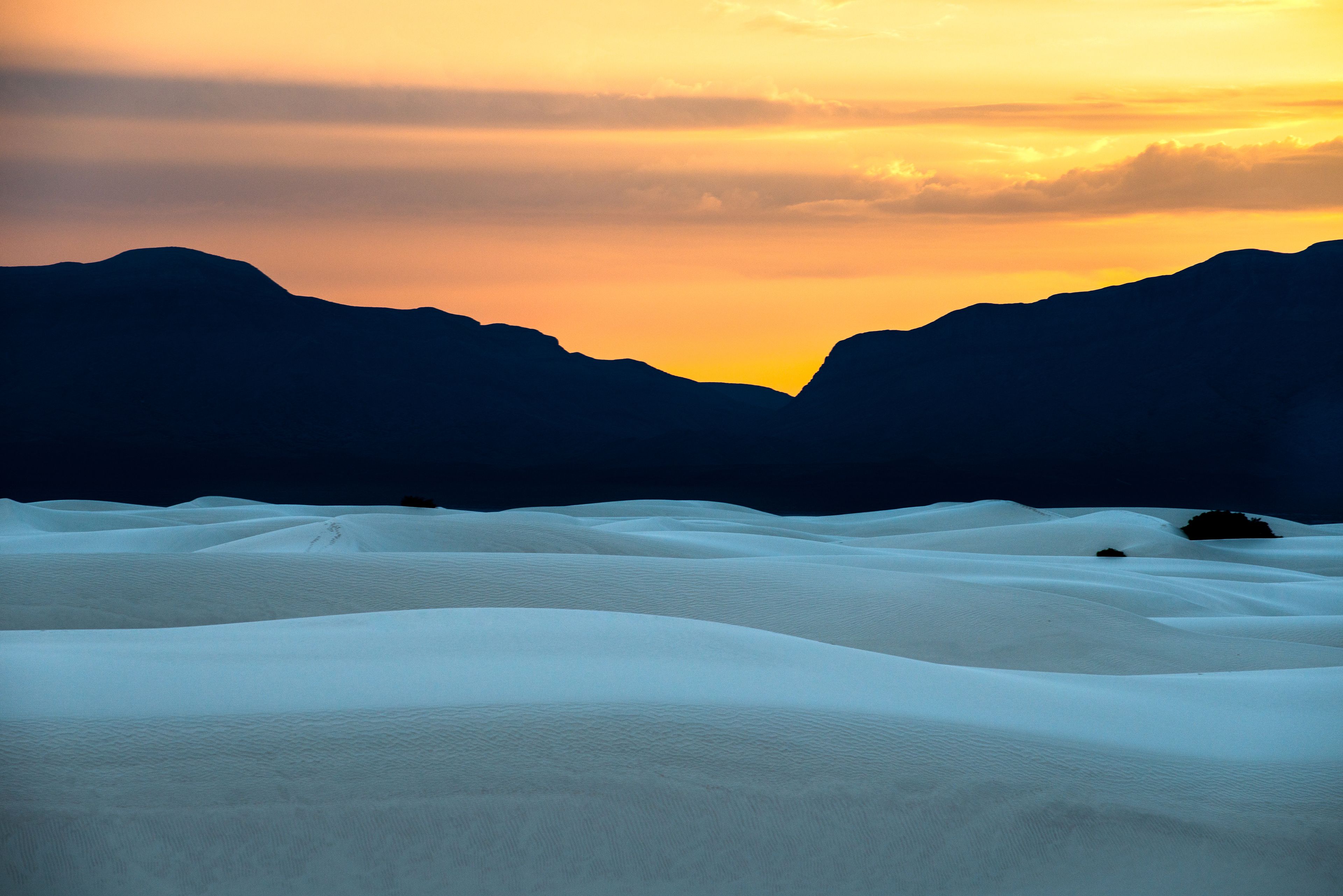White Sands tramonto New Mexico, 3840x2563 4K, Desktop 4K