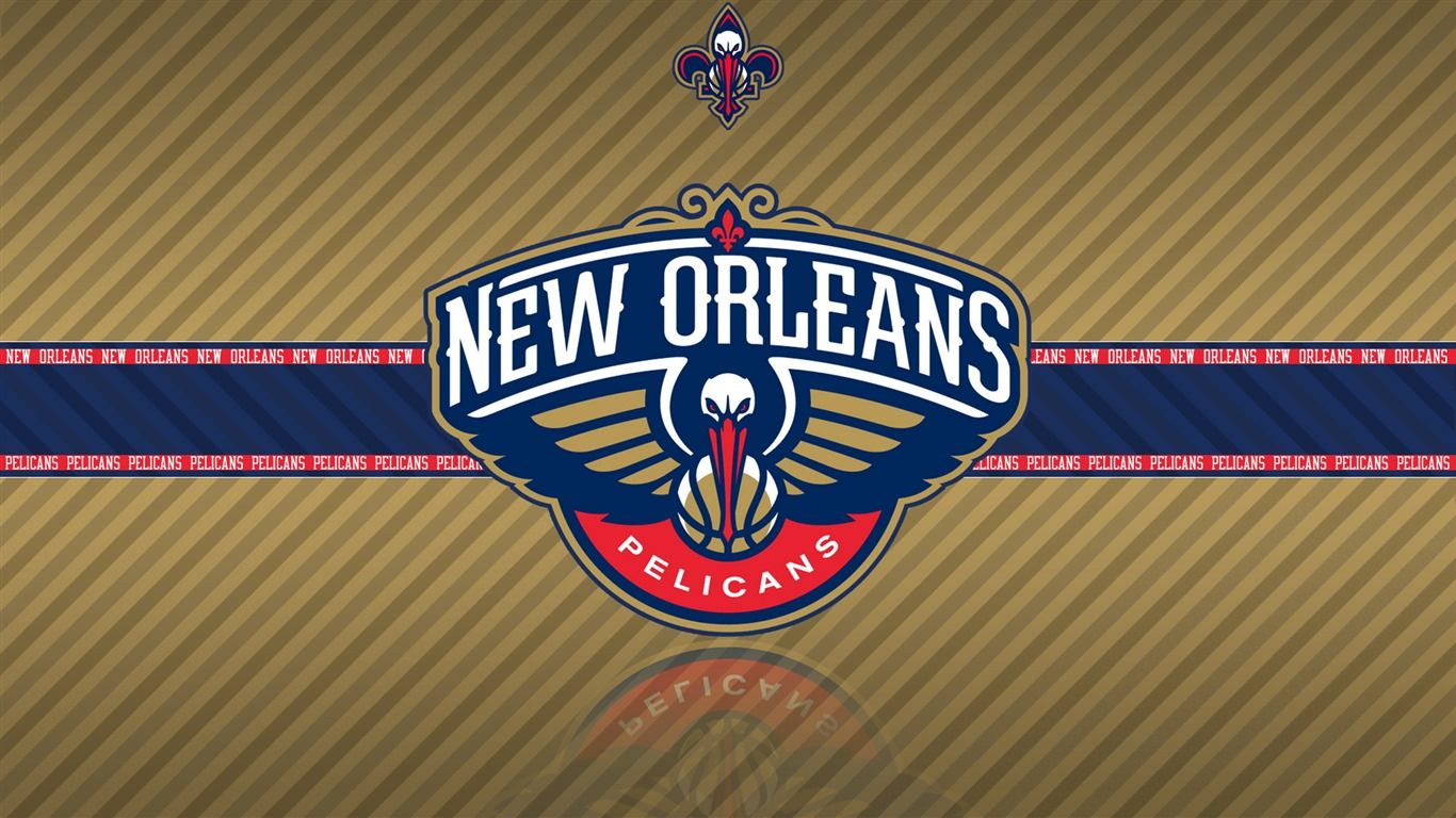 Logo New Orleans Pelicans, 1366x768 HD, Desktop