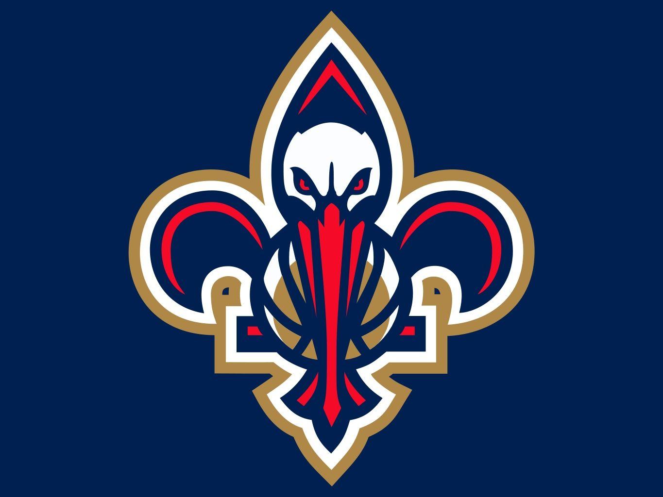 Logo New Orleans Pelicans, NBA, 1365x1024 HD, Desktop