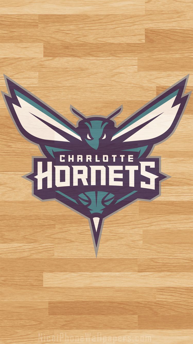 Logo Charlotte Hornets parquet, 750x1334 Verticale, iPhone Air