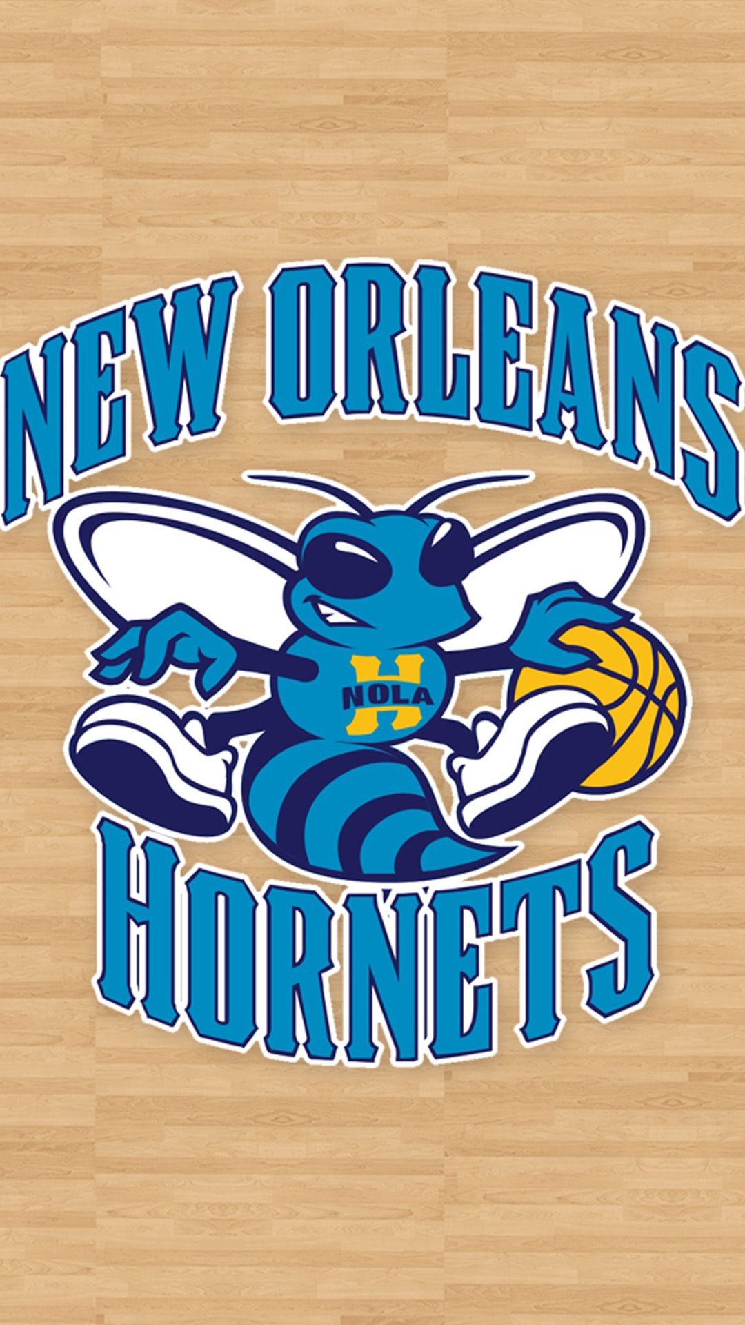 Logo New Orleans Hornets NBA, 1080x1920 Full HD Verticale, iPhone Plus