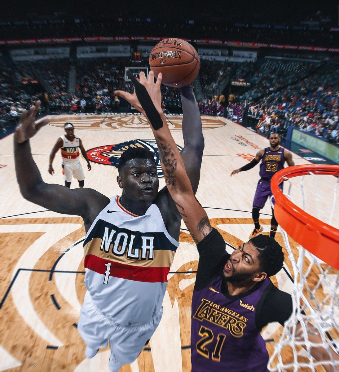 Giocatori NBA NOLA basket, 1094x1200 Verticale, iPhone Pro