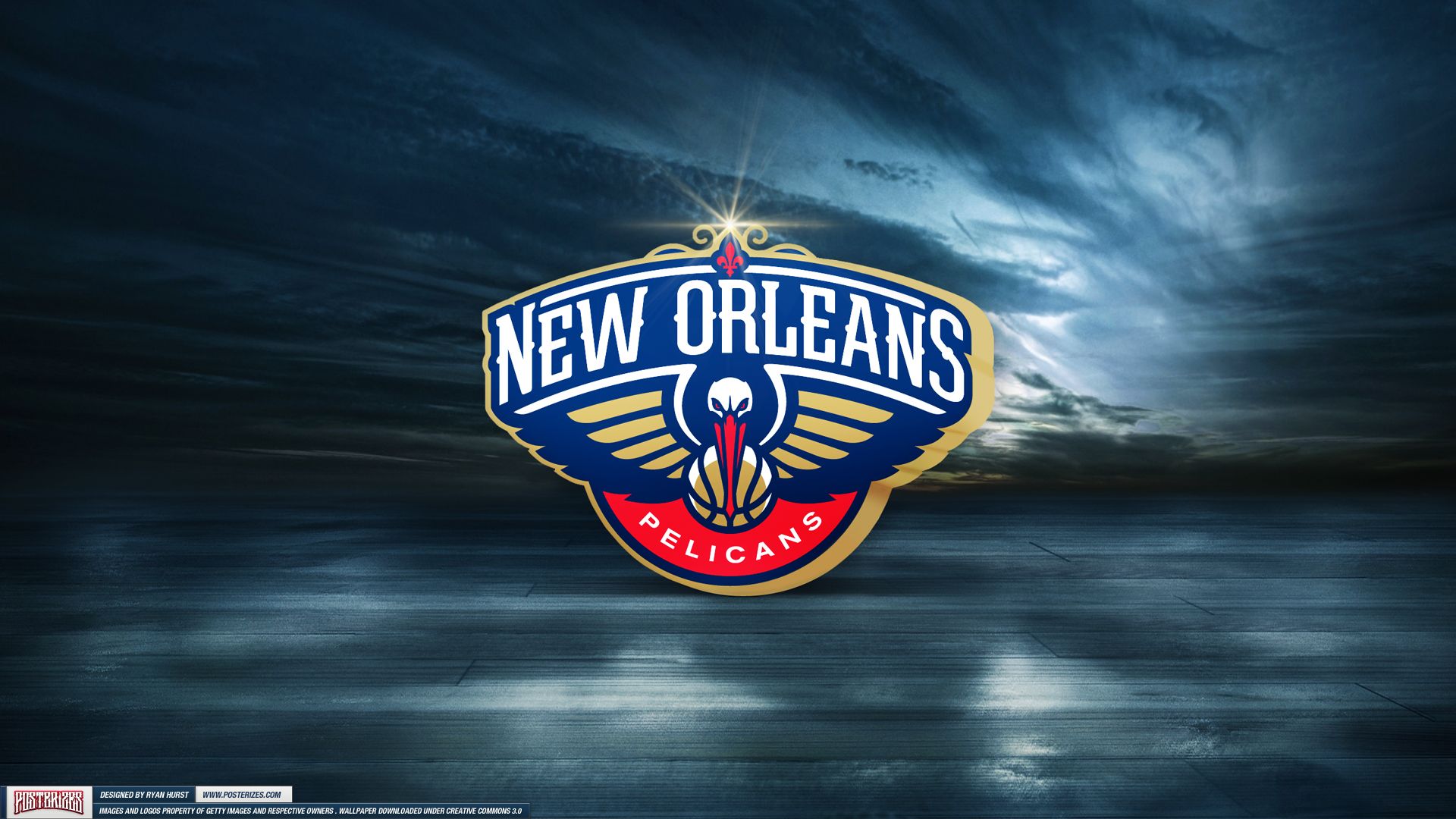Logo New Orleans Pelicans, 1920x1080 Full HD 1080p, Desktop