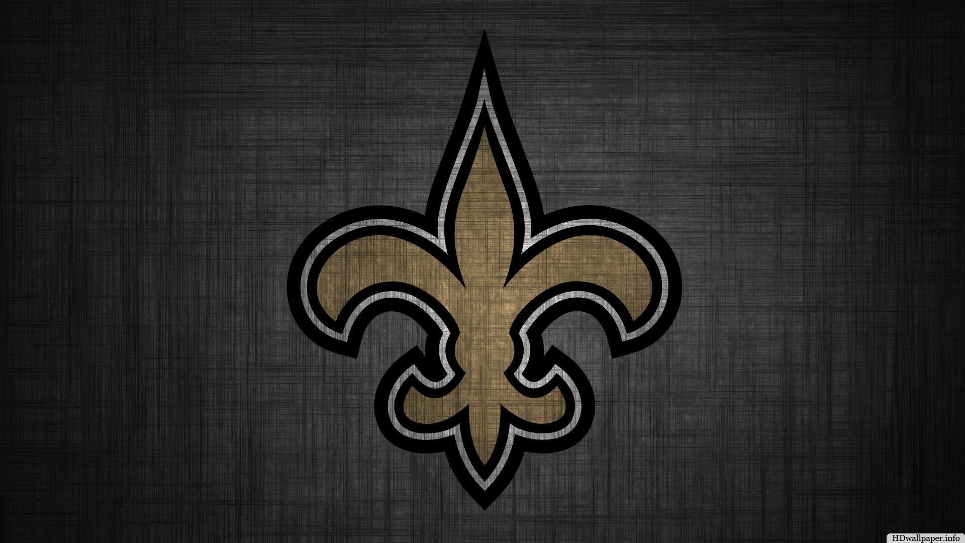Logo Saints fleur-de-lis oro, 1920x1080 Full HD 1080p, Desktop