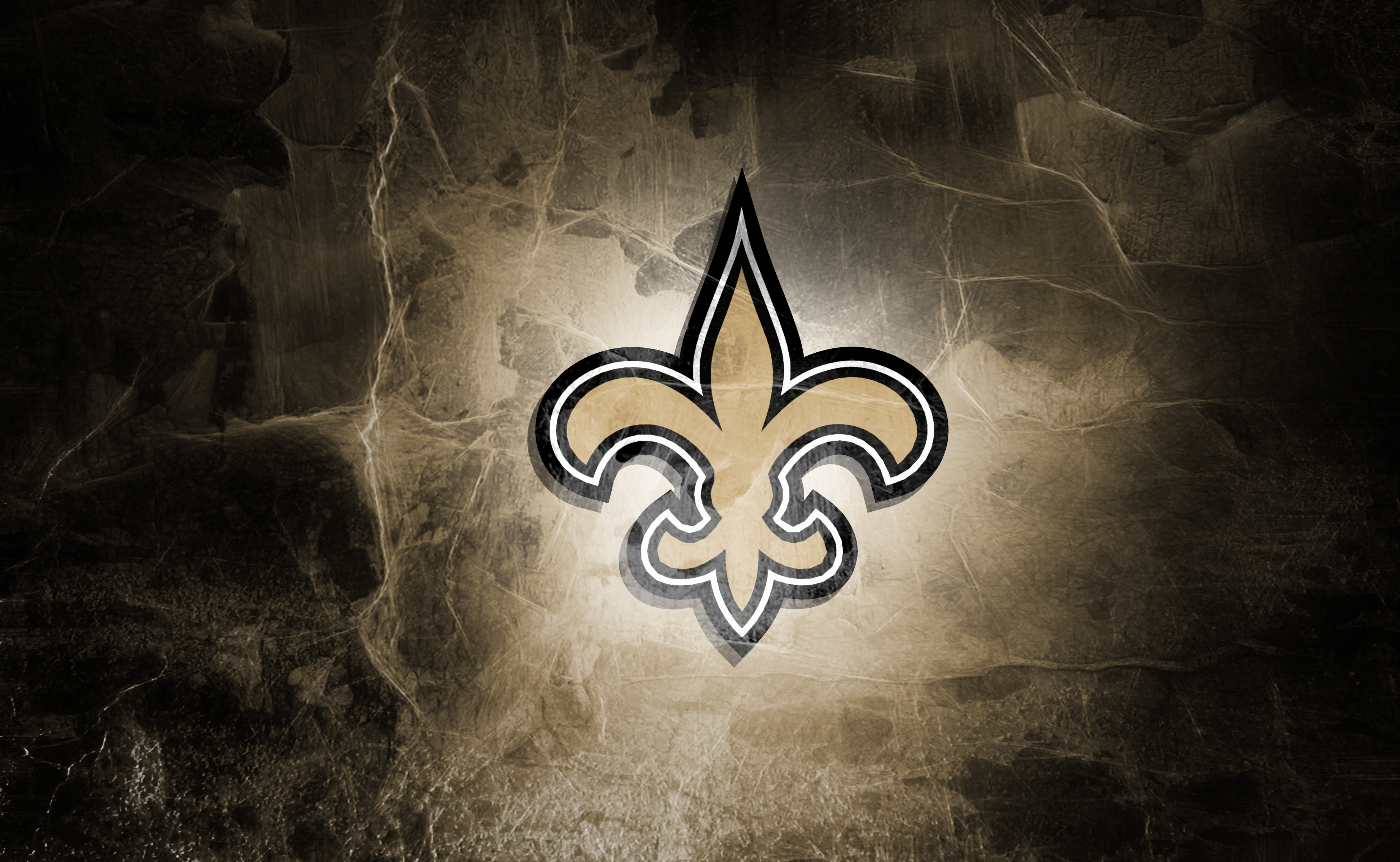 Logo New Orleans Saints, 3900x2400 4K, Desktop 4K