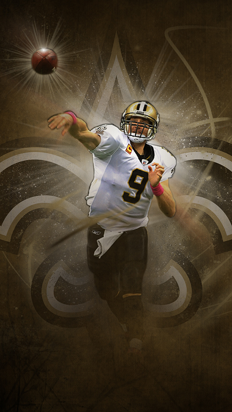 Quarterback Saints numero 9, 750x1334 Full HD Verticale, iPhone Plus