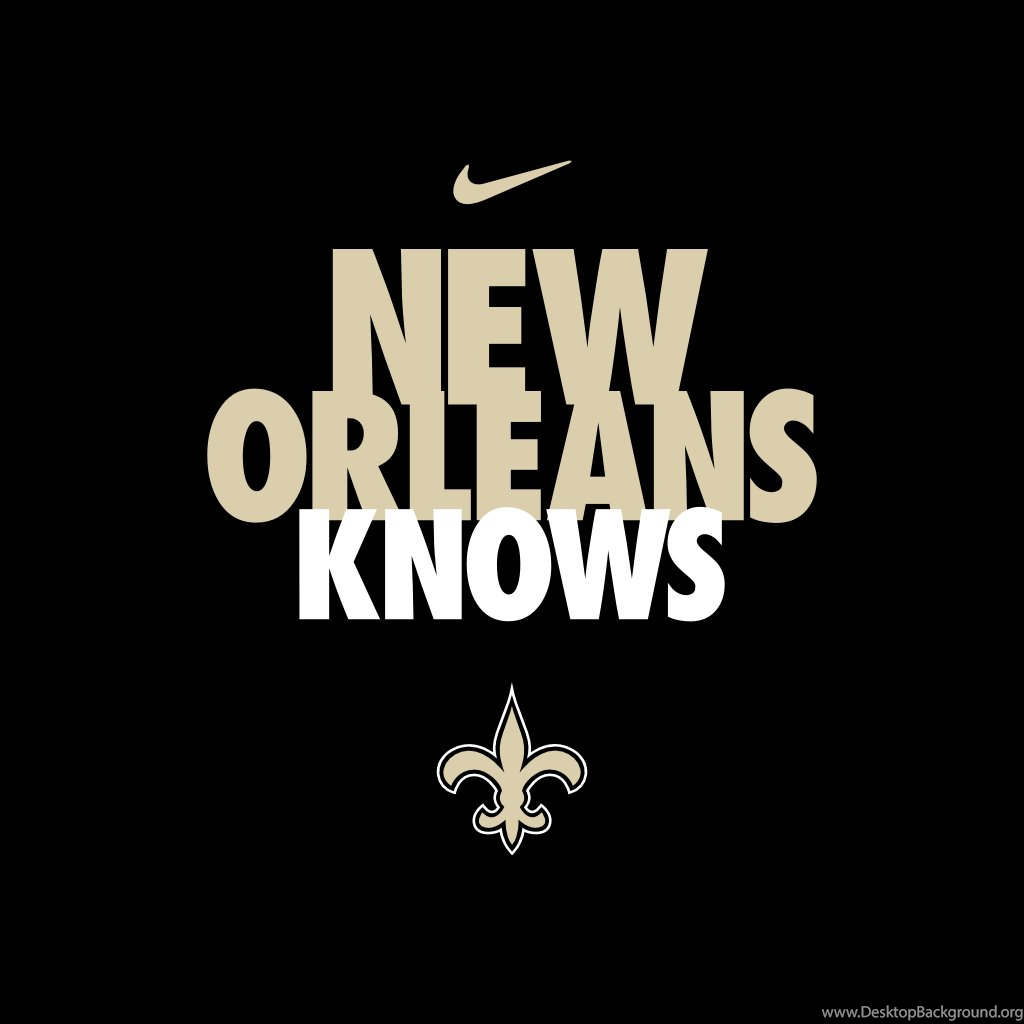 Logo Nike New Orleans Saints, abbigliamento sportivo, 1024x1024 HD, Laptop
