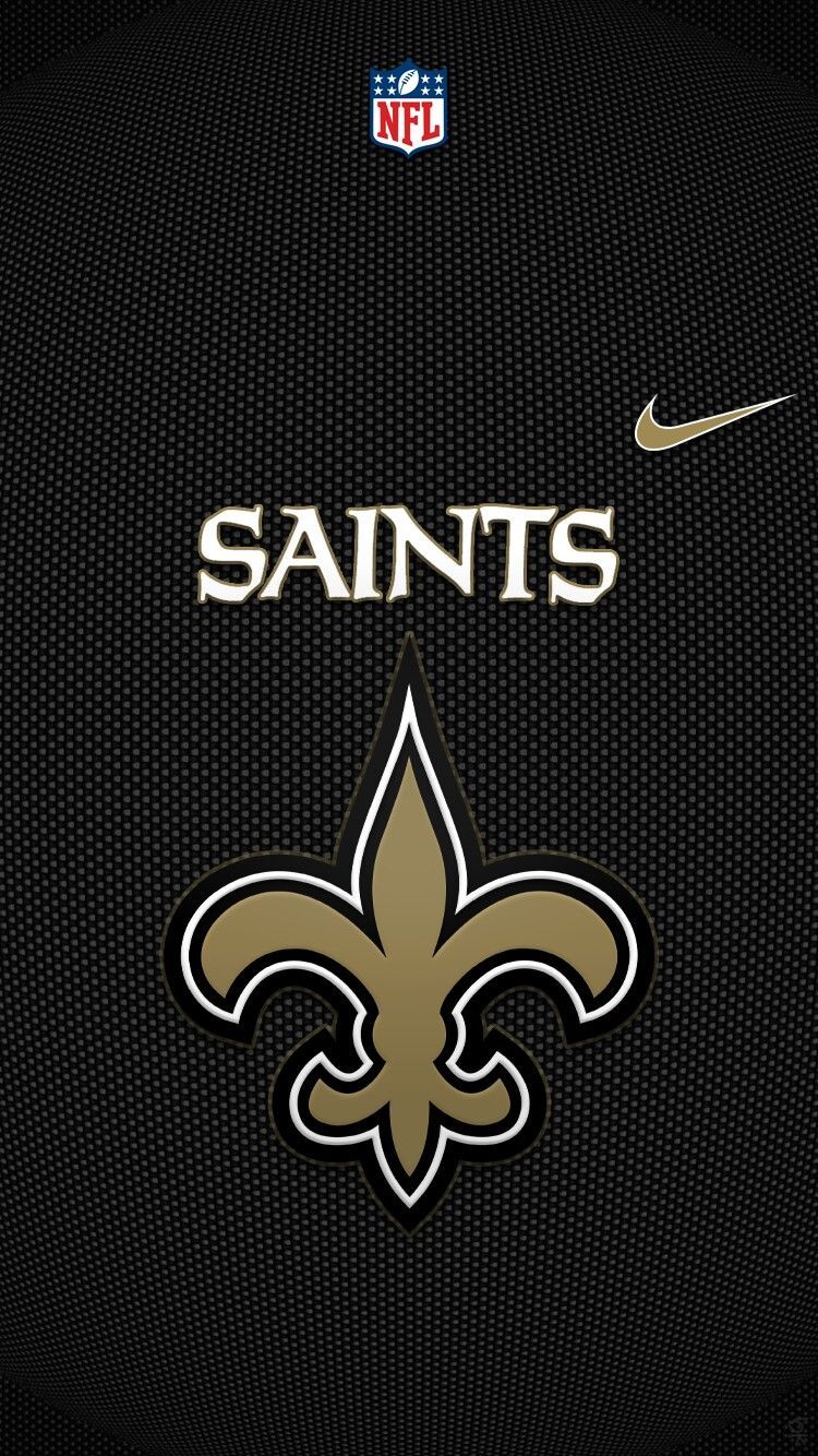 Logo New Orleans Saints Nike, football americano, 750x1334 Full HD Verticale, iPhone Pro Max