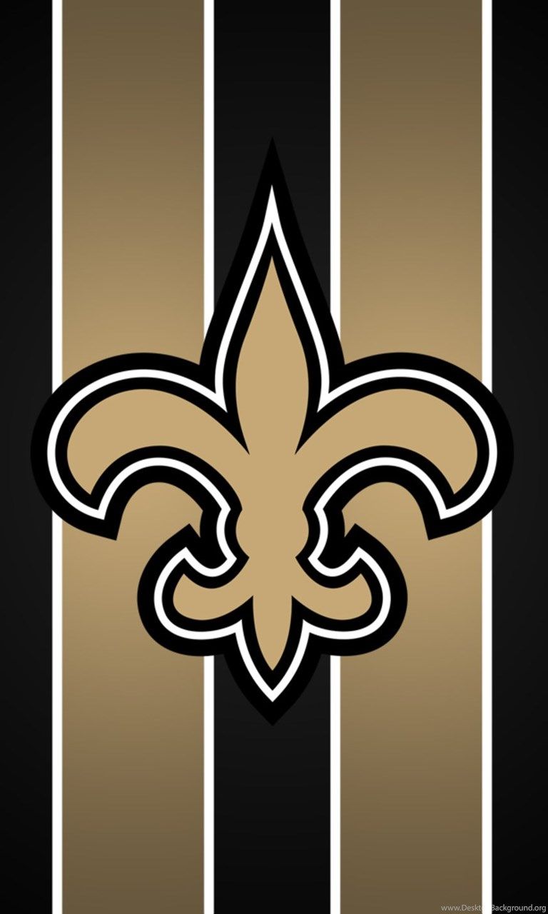 Logo New Orleans Saints fleur-de-lis, NFL, 768x1280 Verticale, iPhone Air