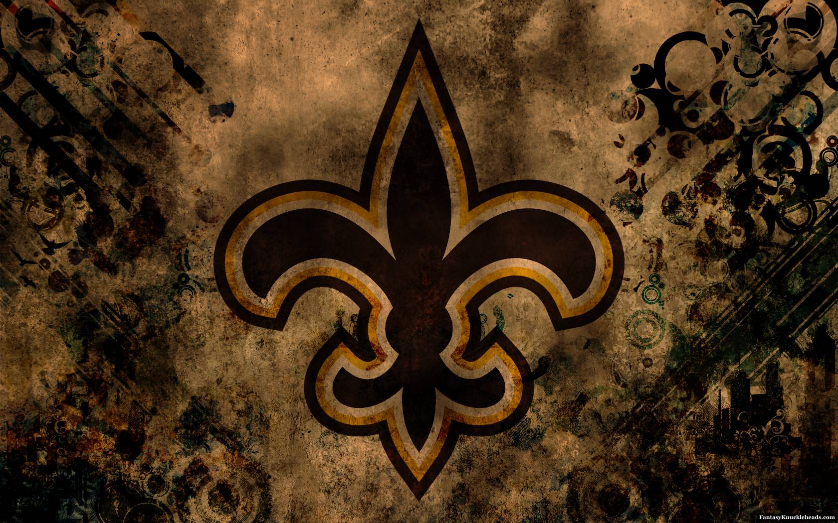 Logo New Orleans Saints fleur-de-lis, 1680x1050 HD Ready, Desktop