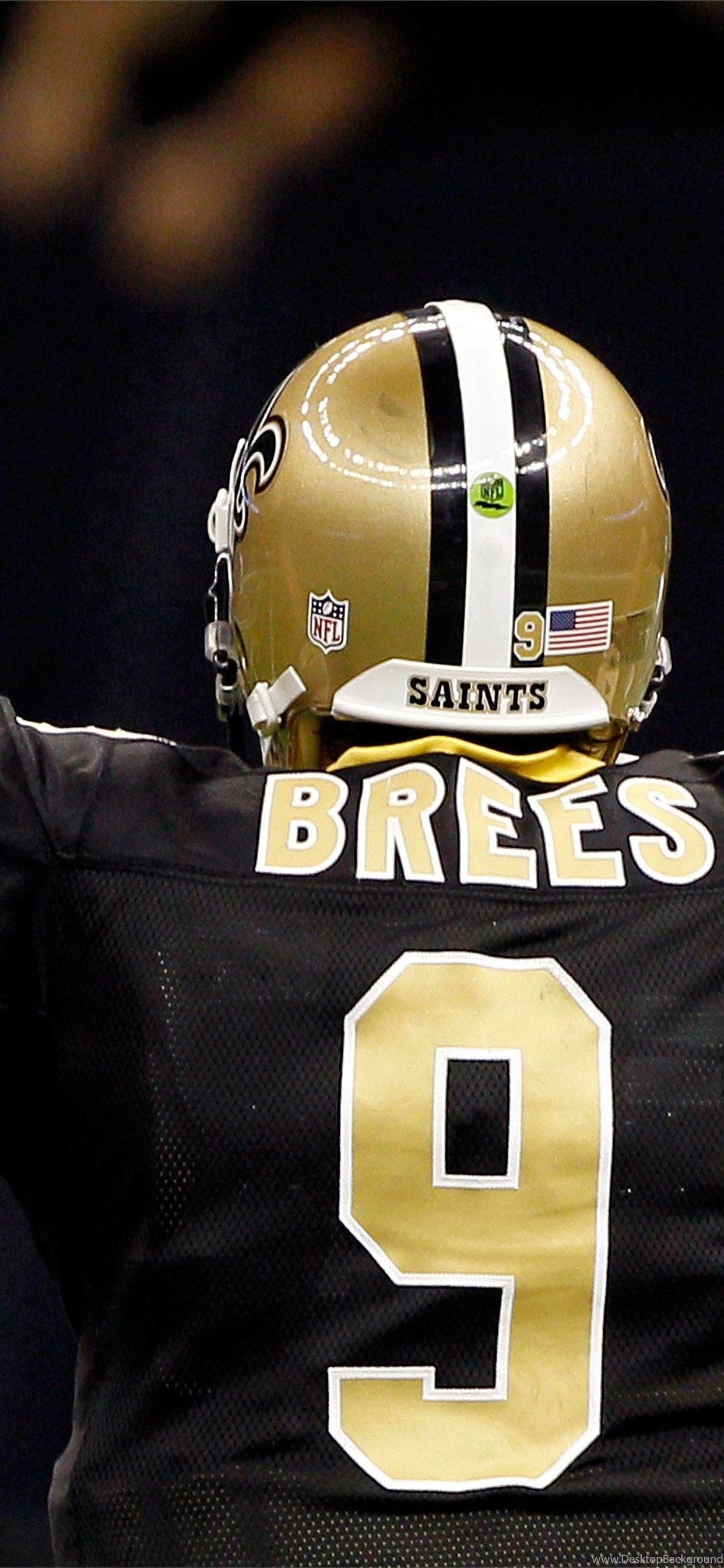 Casco e maglia New Orleans Saints, 1242x2688 Verticale, iPhone Plus