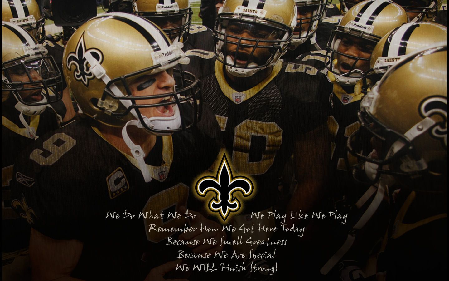 Giocatori New Orleans Saints in campo, 1440x900 720p, PC