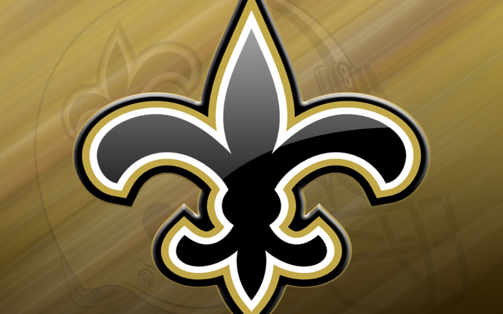 Logo New Orleans Saints fleur-de-lis, 1680x1050 HD, Desktop