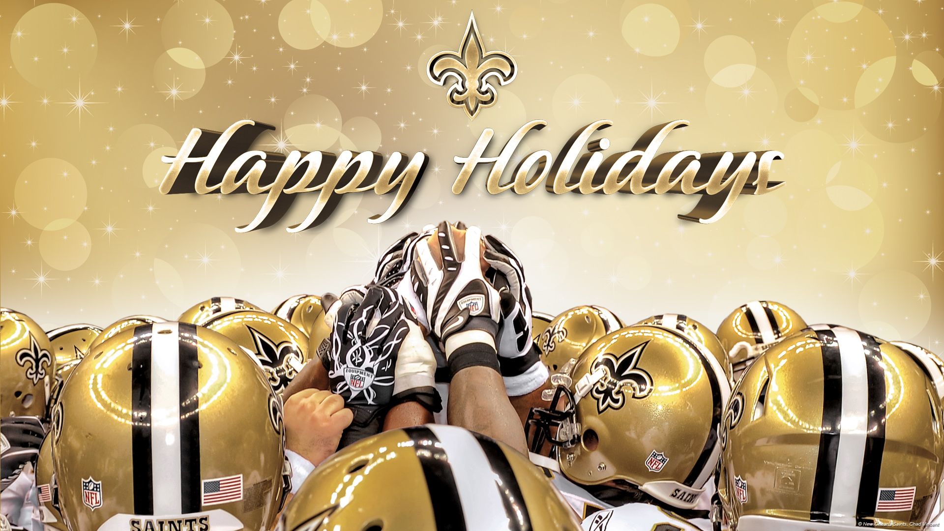 Caschi New Orleans Saints natalizi, 1920x1080 Full HD, Desktop
