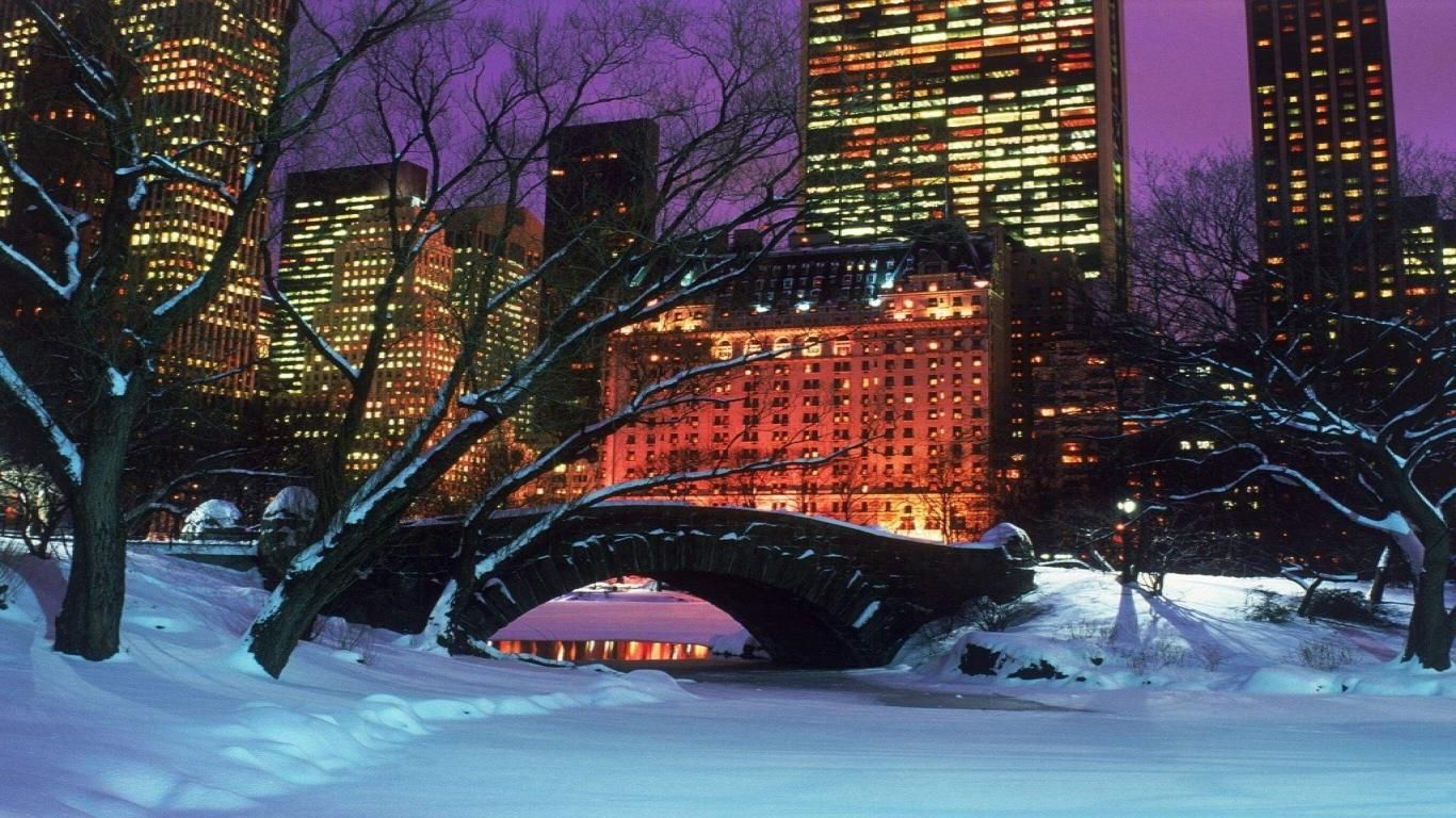 Rockefeller Center albero Natale, 1366x768 HD, PC Desktop
