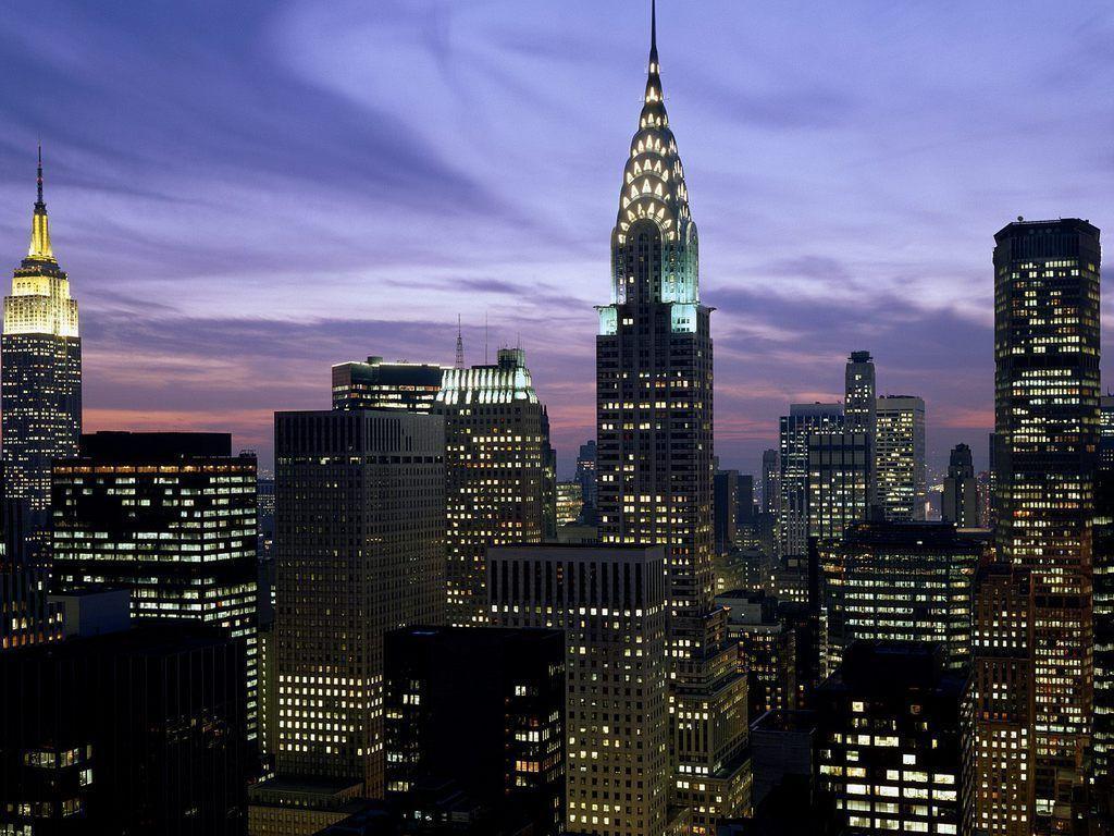 Skyline New York di notte, 1920x1080 Full HD, PC Desktop