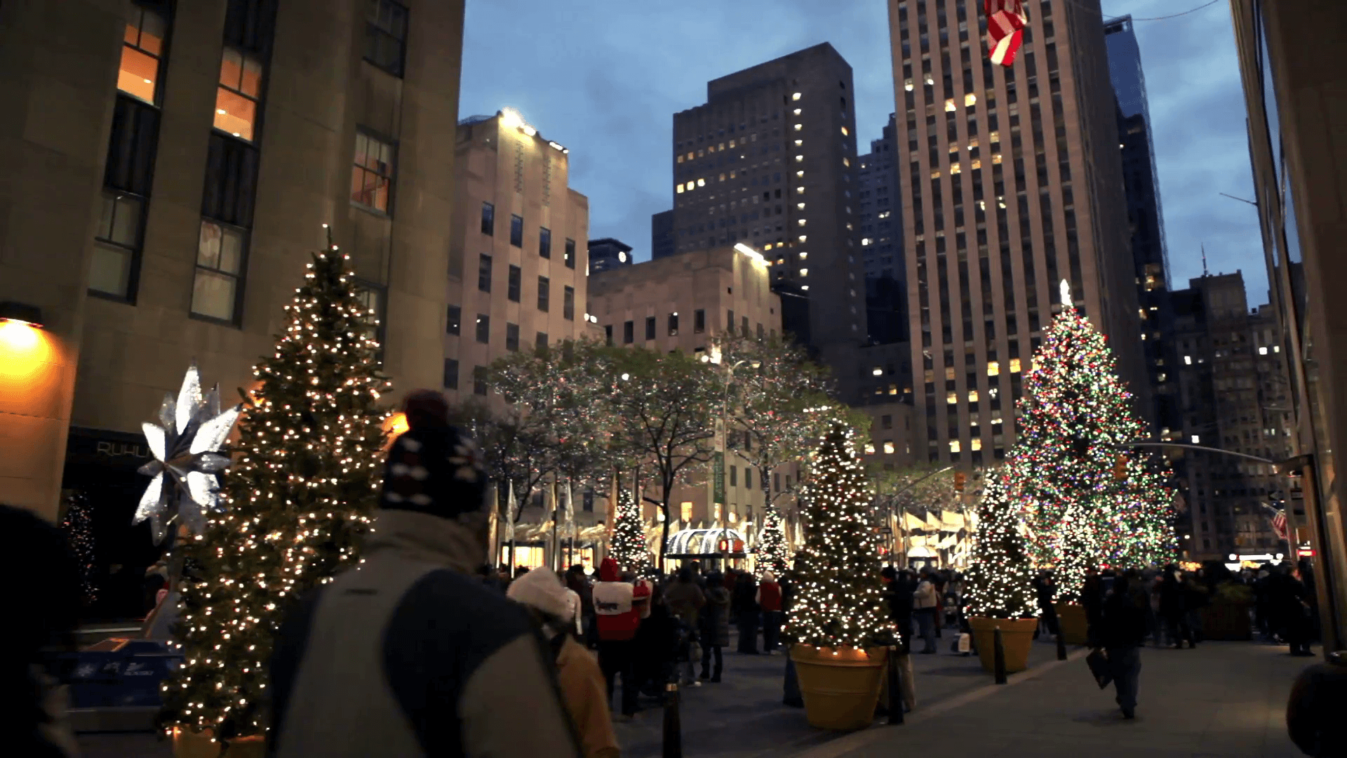 New York palle Natale rosse, 1600x1200 HD, Laptop