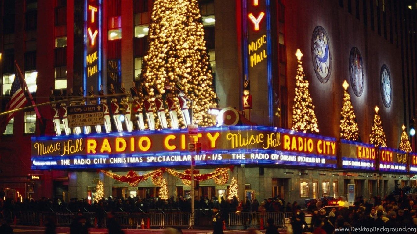 Sfere natalizie rosse New York, 1920x1080 Full HD 1080p, PC Desktop