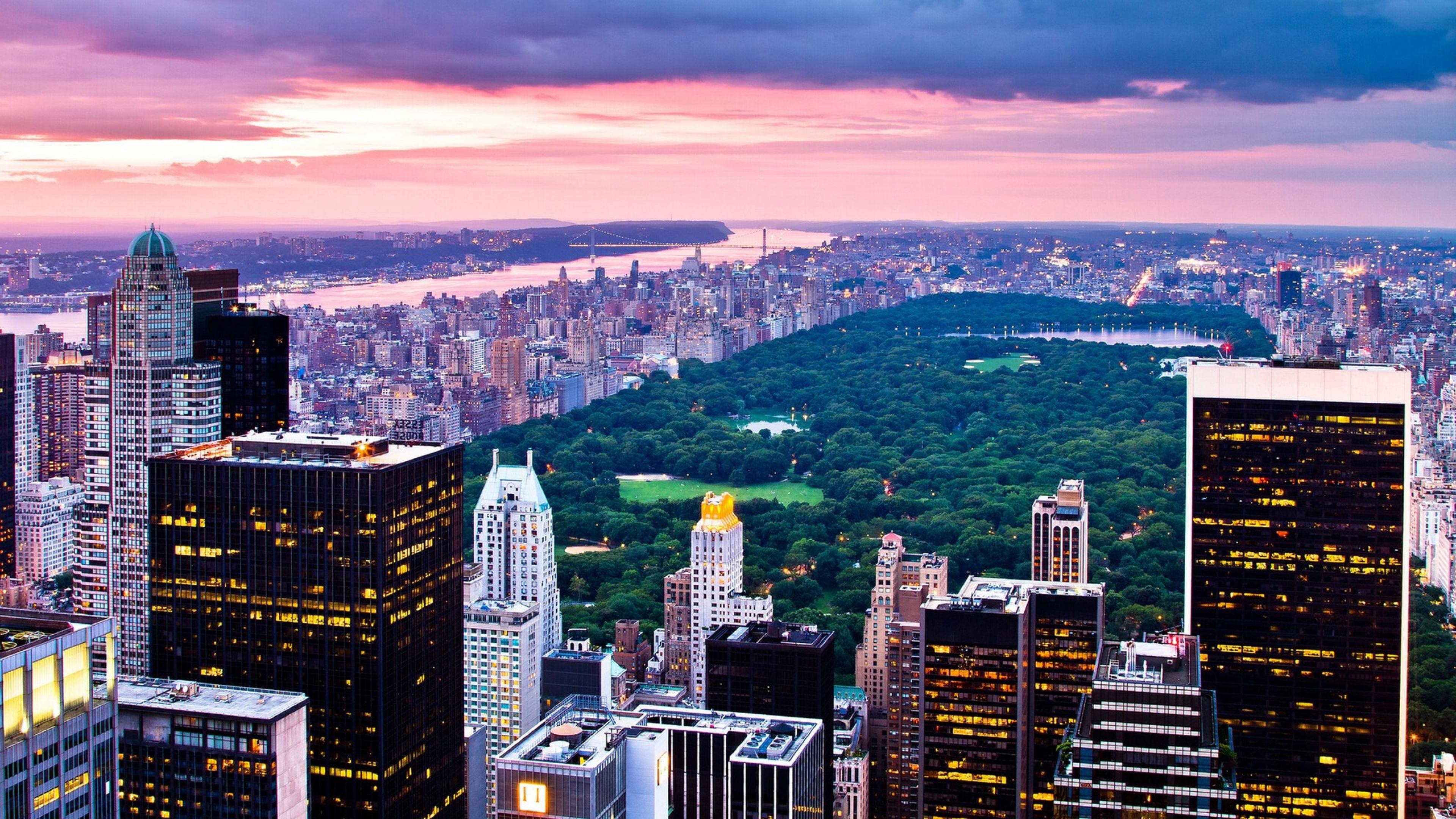 Skyline New York Central Park, 3840x2160 4K Ultra HD, Monitor 4K